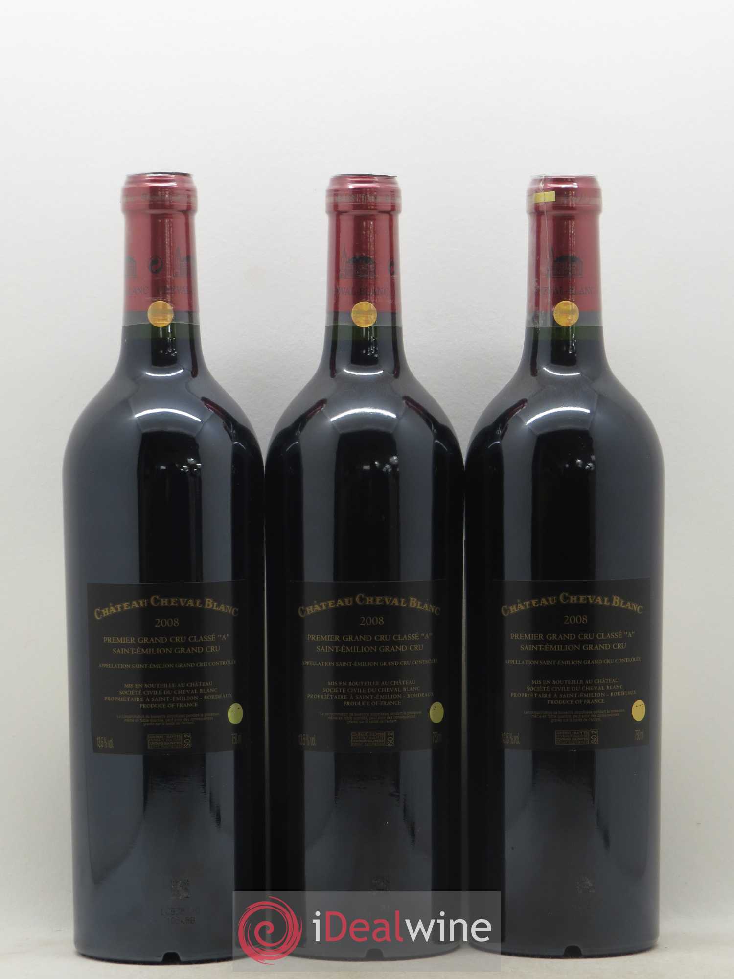 Château Cheval Blanc 1er Grand Cru Classé A 2008 - Lot de 6 bouteilles - 2