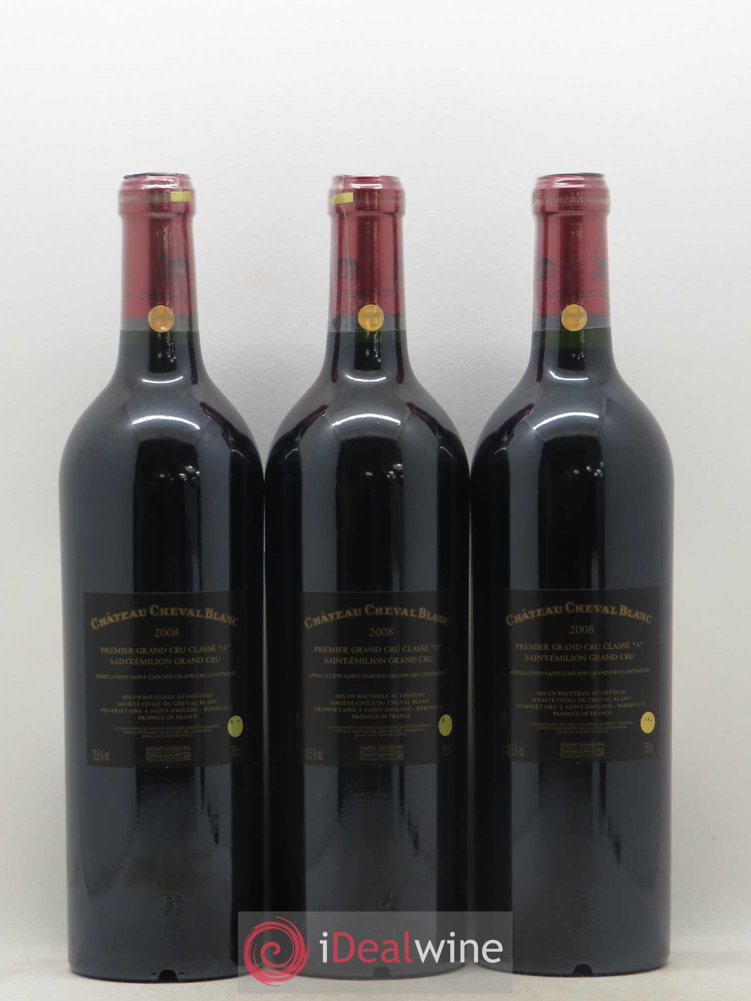 Château Cheval Blanc 1er Grand Cru Classé A 2008 - Lot de 6 bouteilles - 4