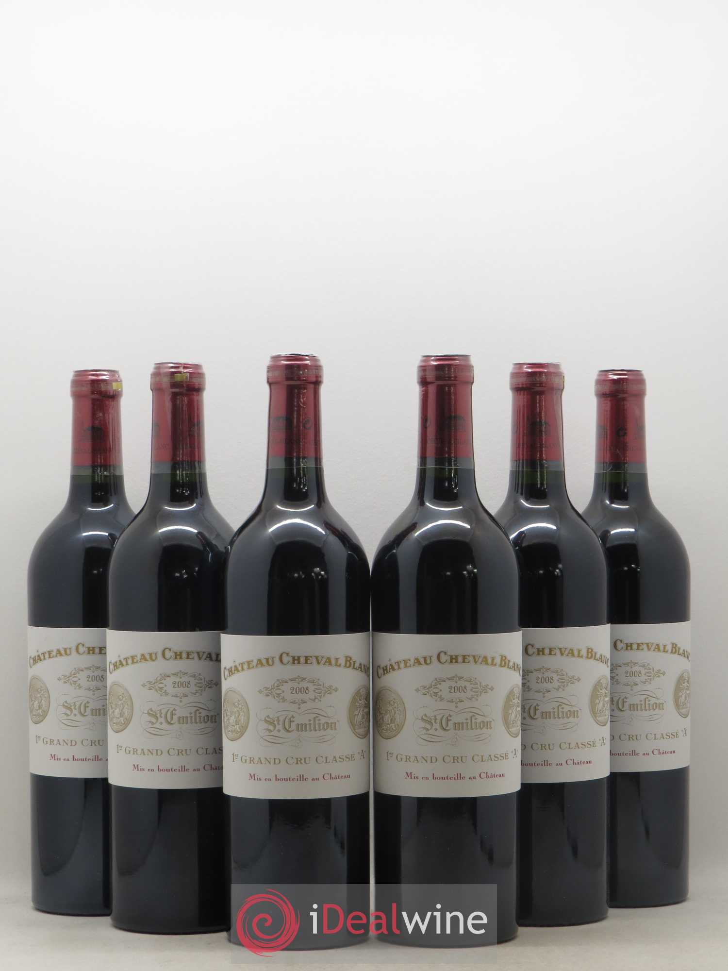Château Cheval Blanc 1er Grand Cru Classé A 2008 - Lot de 6 bouteilles - 0