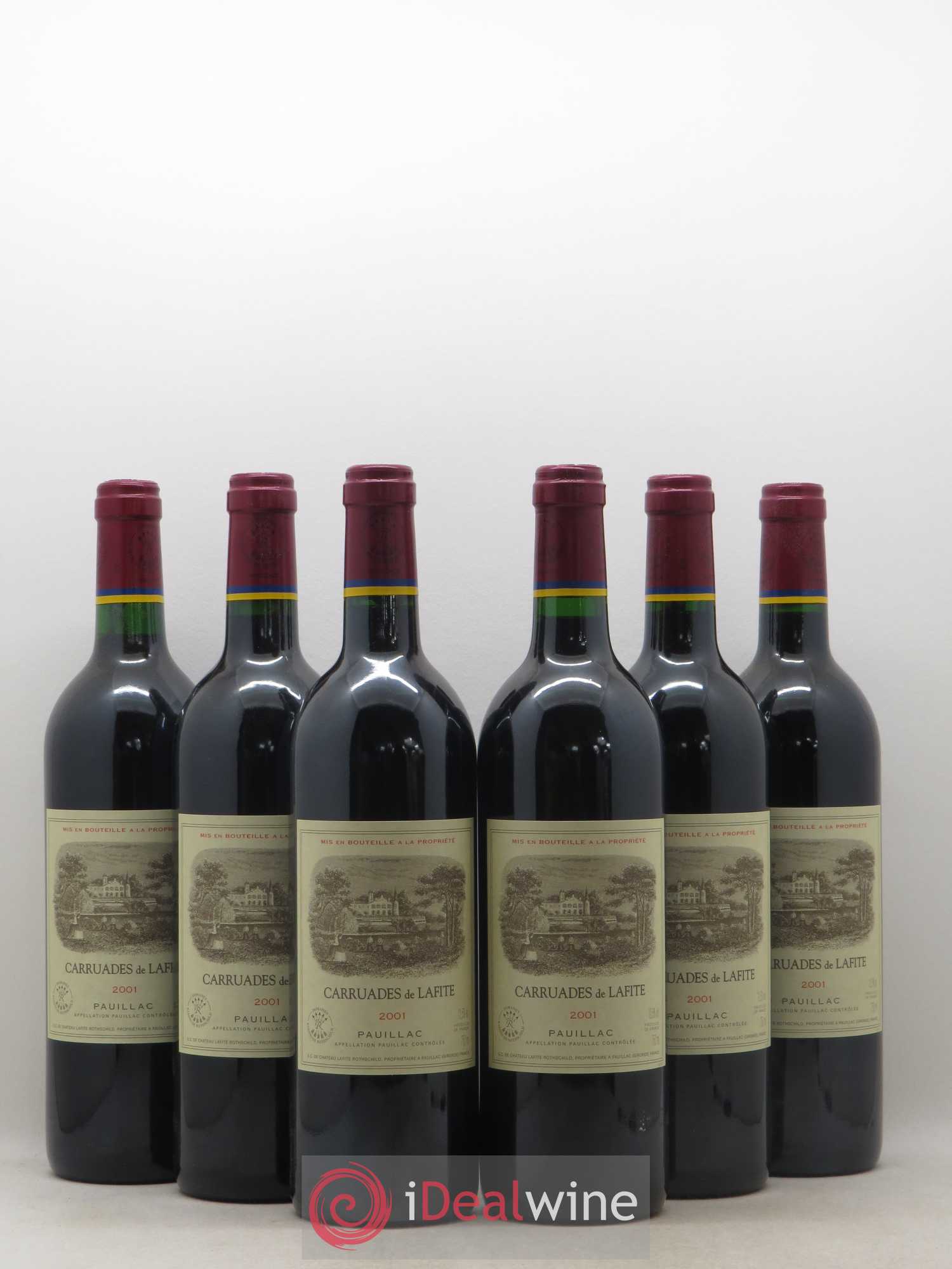 Moulin des Carruades Second Vin 2001 - Lot de 6 bouteilles - 0