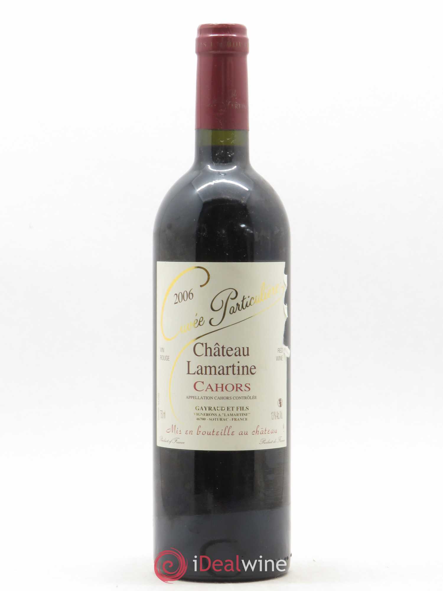 Cahors Château Lamartine Cuvée particulière (sans prix de réserve) 2006 - Posten von 1 Flasche - 0