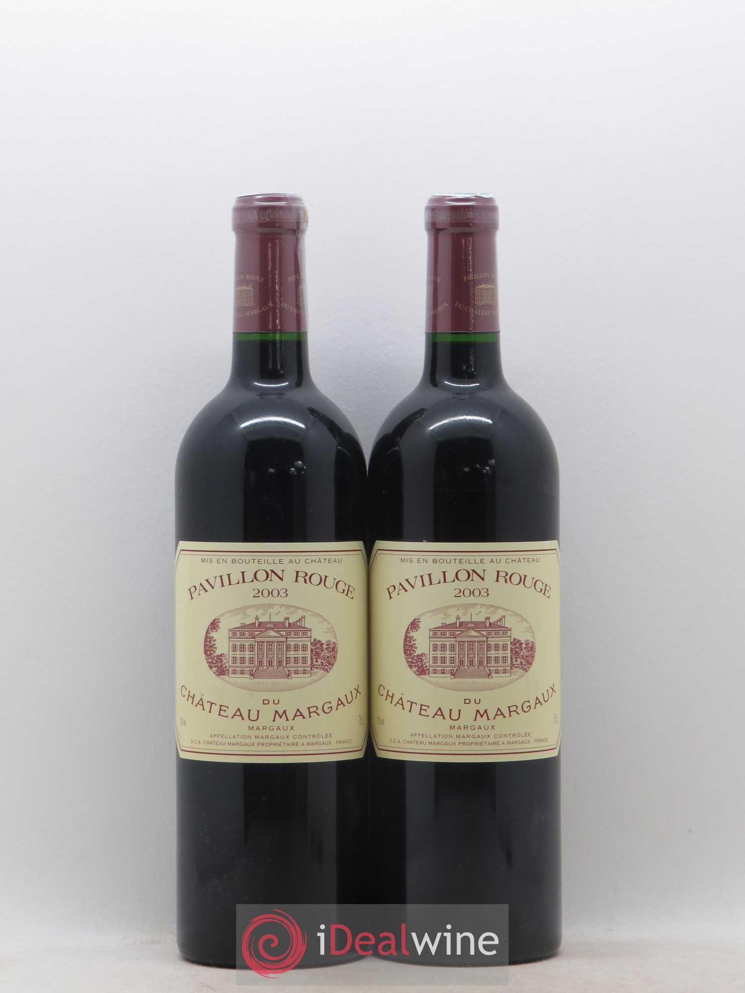 Pavillon Rouge du Château Margaux Second Vin (sans prix de réserve) 2003 - Lot de 2 bouteilles - 0