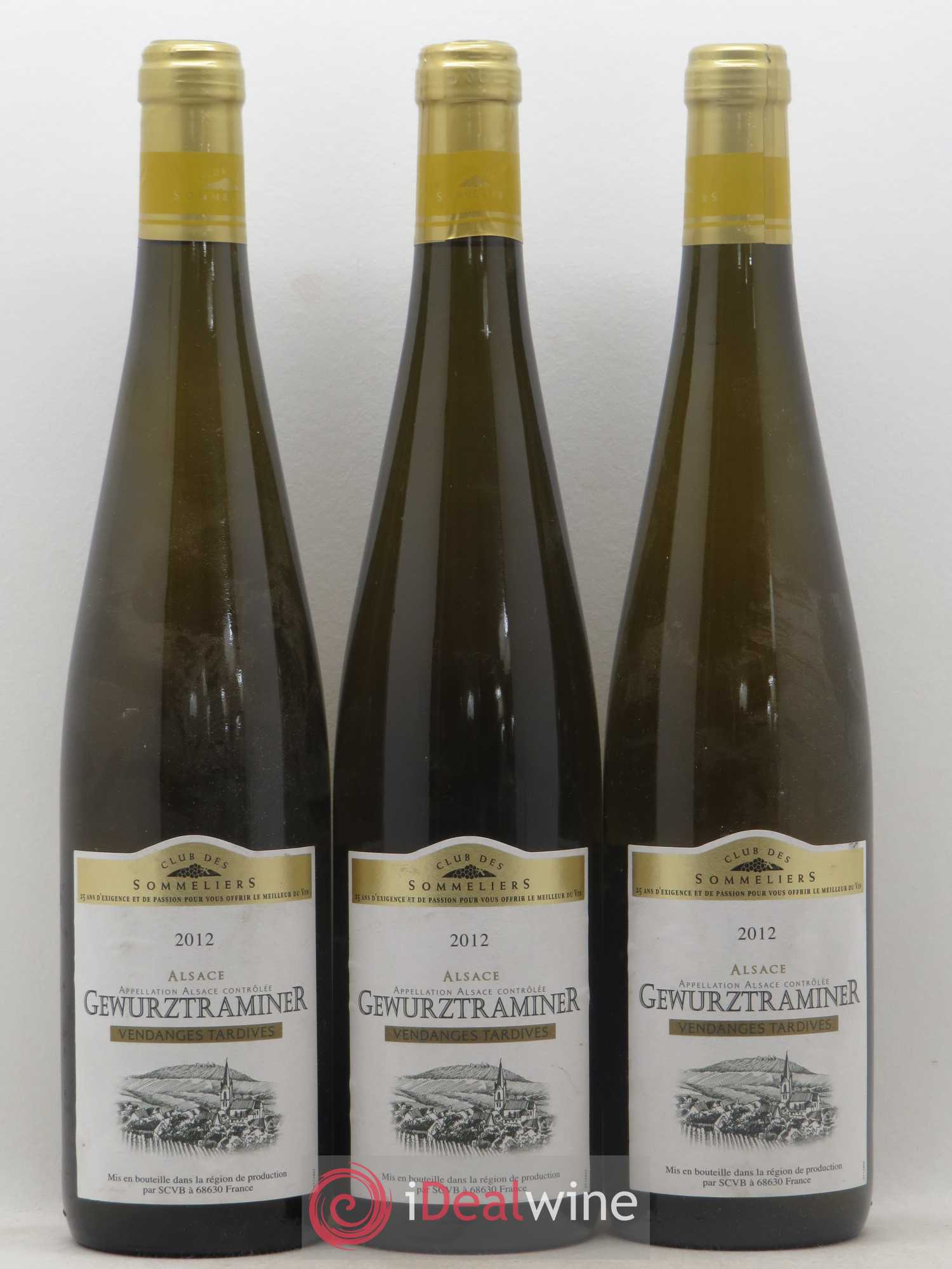 Gewurztraminer Vendanges Tardives Club des Sommeliers (sans prix de réserve) 2012 - Lotto di 3 bottiglie - 0