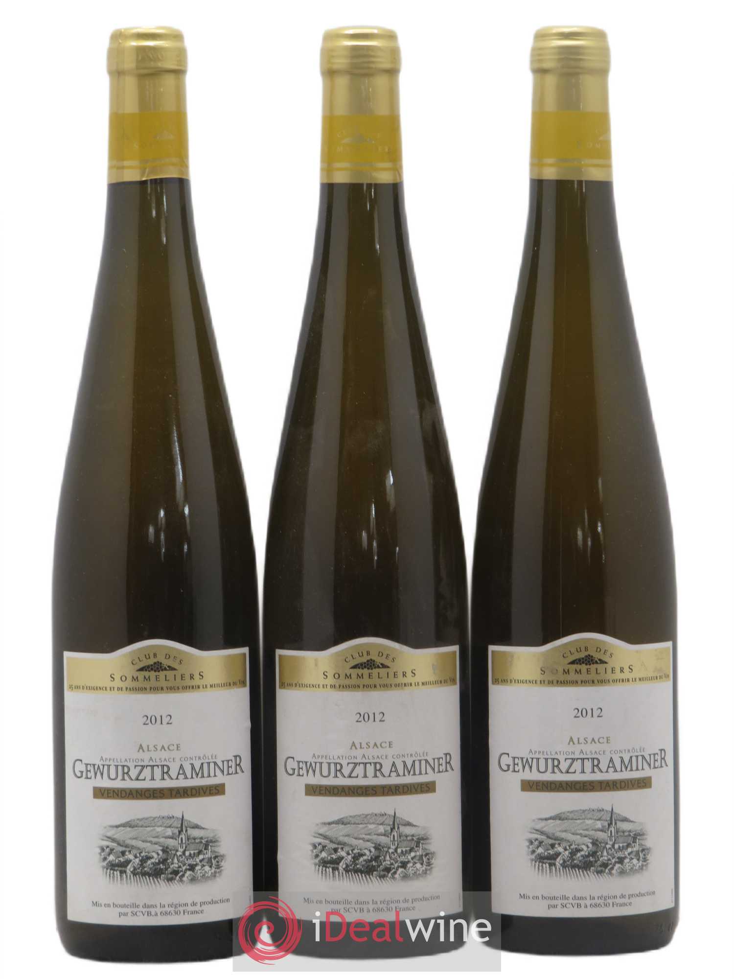 Gewurztraminer Vendanges Tardives Club des Sommeliers (sans prix de réserve) 2012 - Lotto di 3 bottiglie - 0