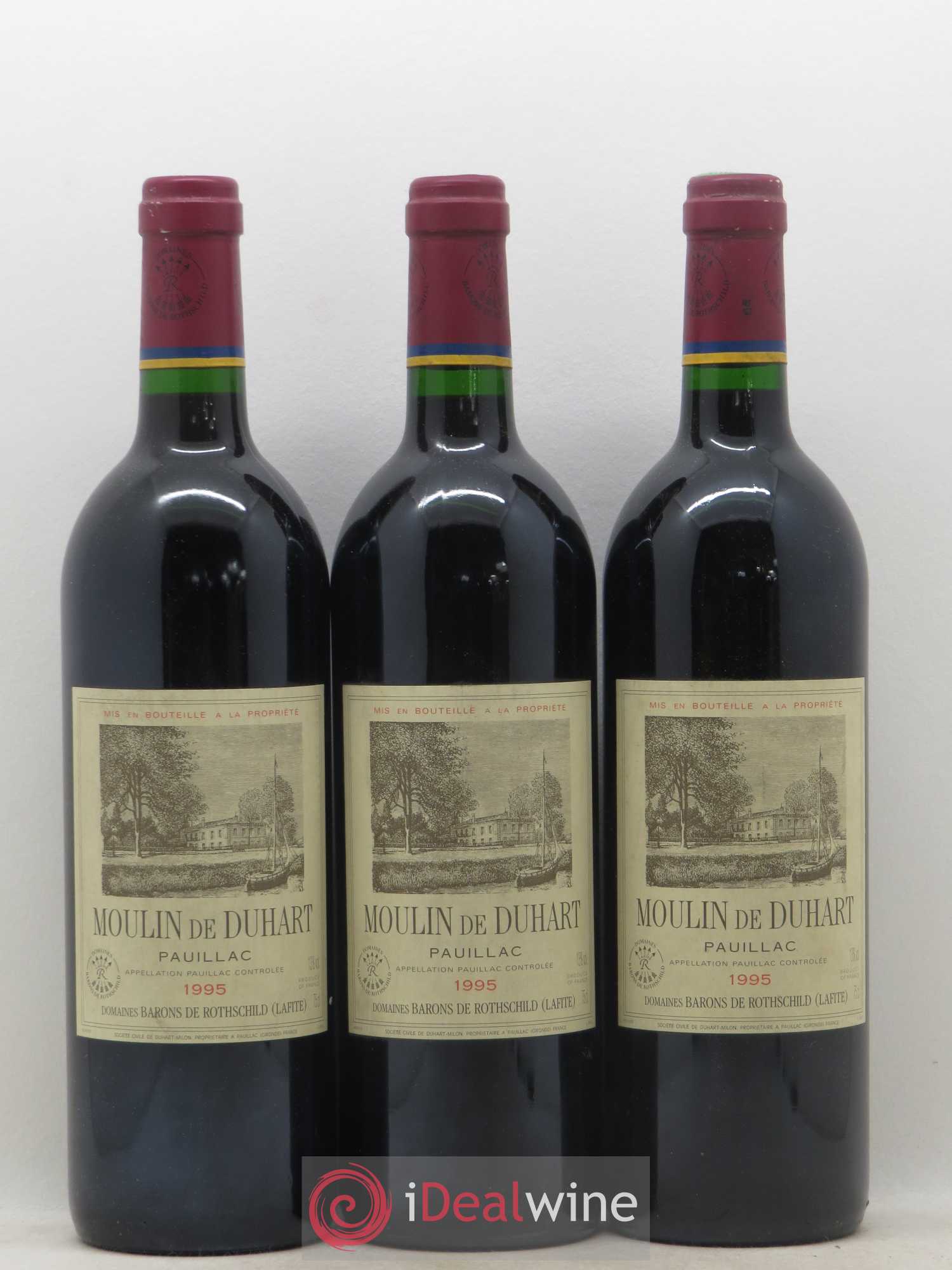 Moulin de Duhart Second Vin (sans prix de réserve) 1995 - Lot de 3 bouteilles - 0