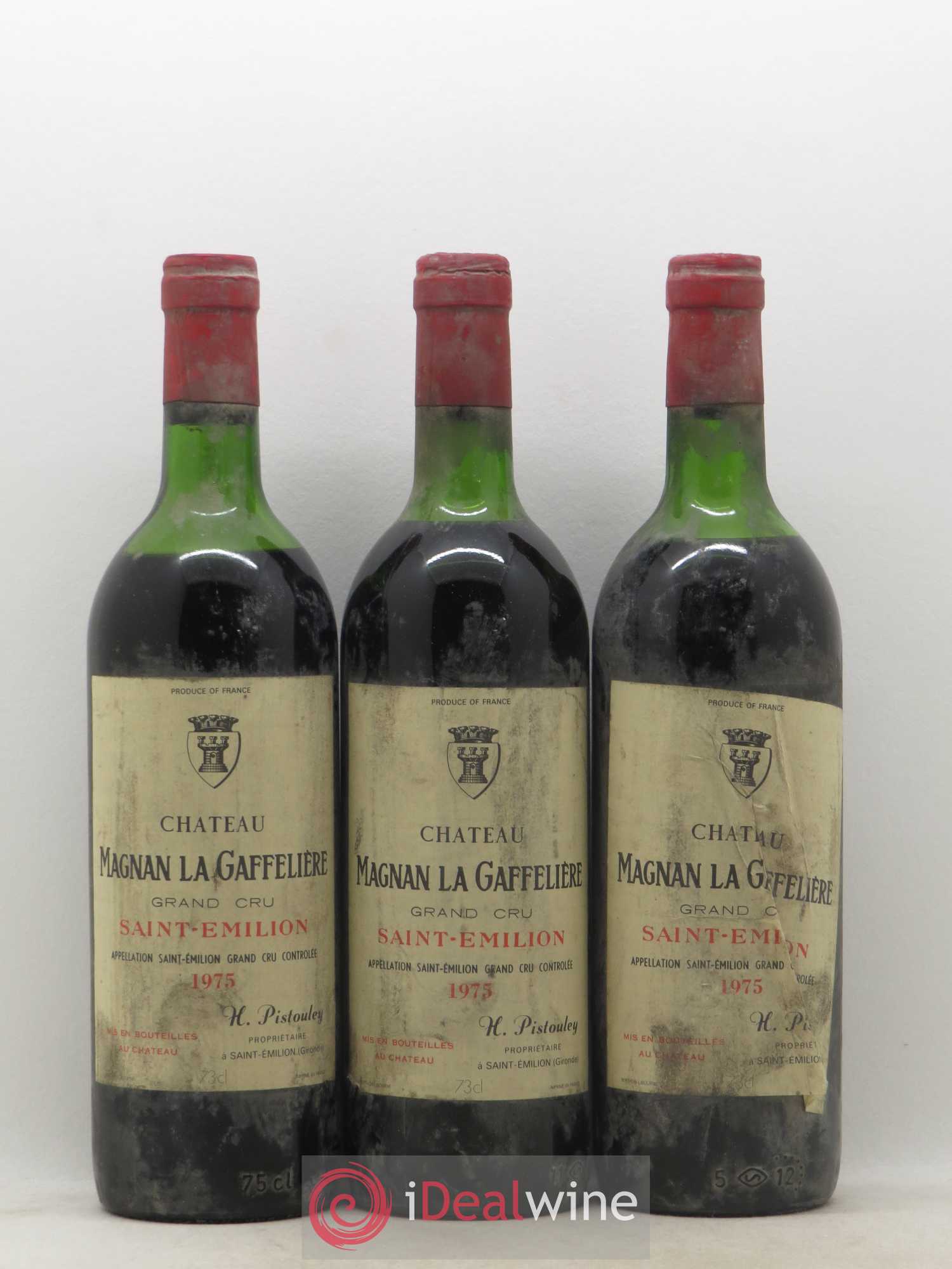 Château Magnan la Gaffelière (sans prix de réserve) 1975 - Lot de 3 bouteilles - 0