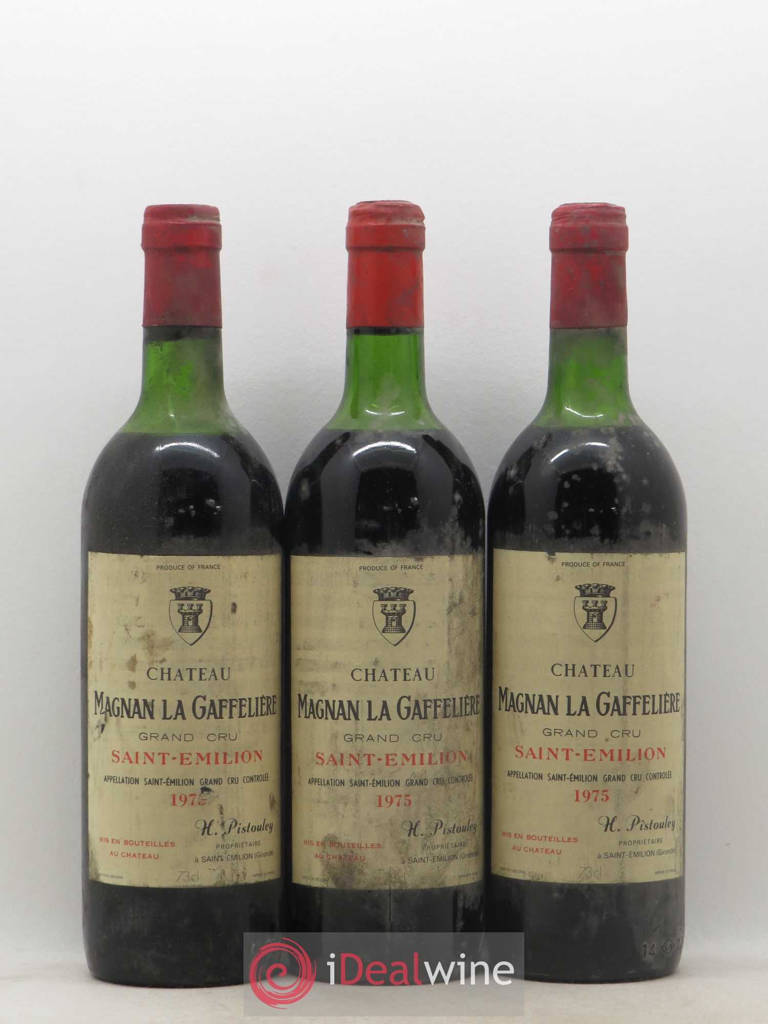 Château Magnan la Gaffelière (sans prix de réserve) (sans prix de réserve) 1975 - Lot de 3 bouteilles - 0