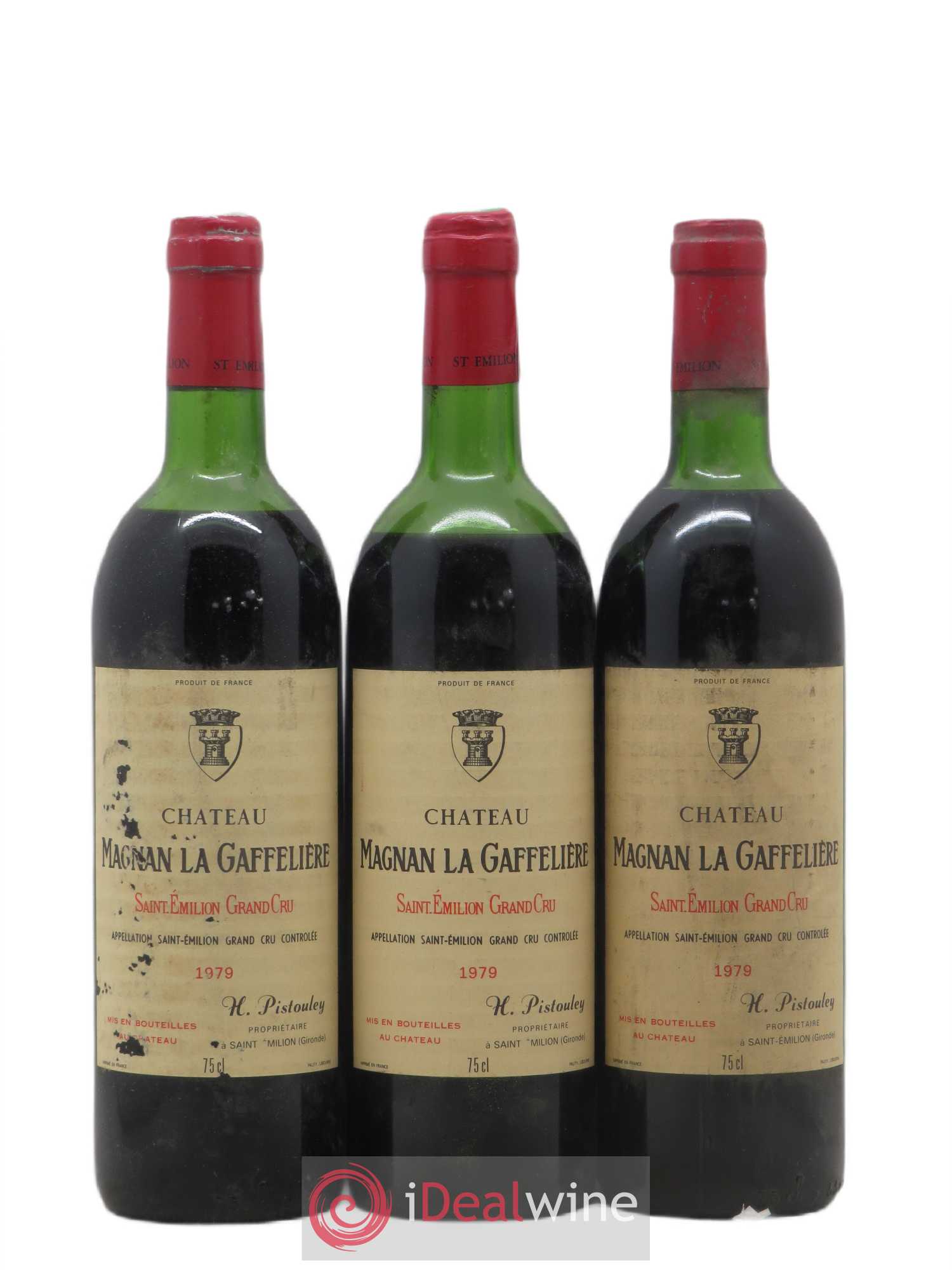 Château Magnan la Gaffelière (sans prix de réserve) 1979 - Lot de 3 bouteilles - 0