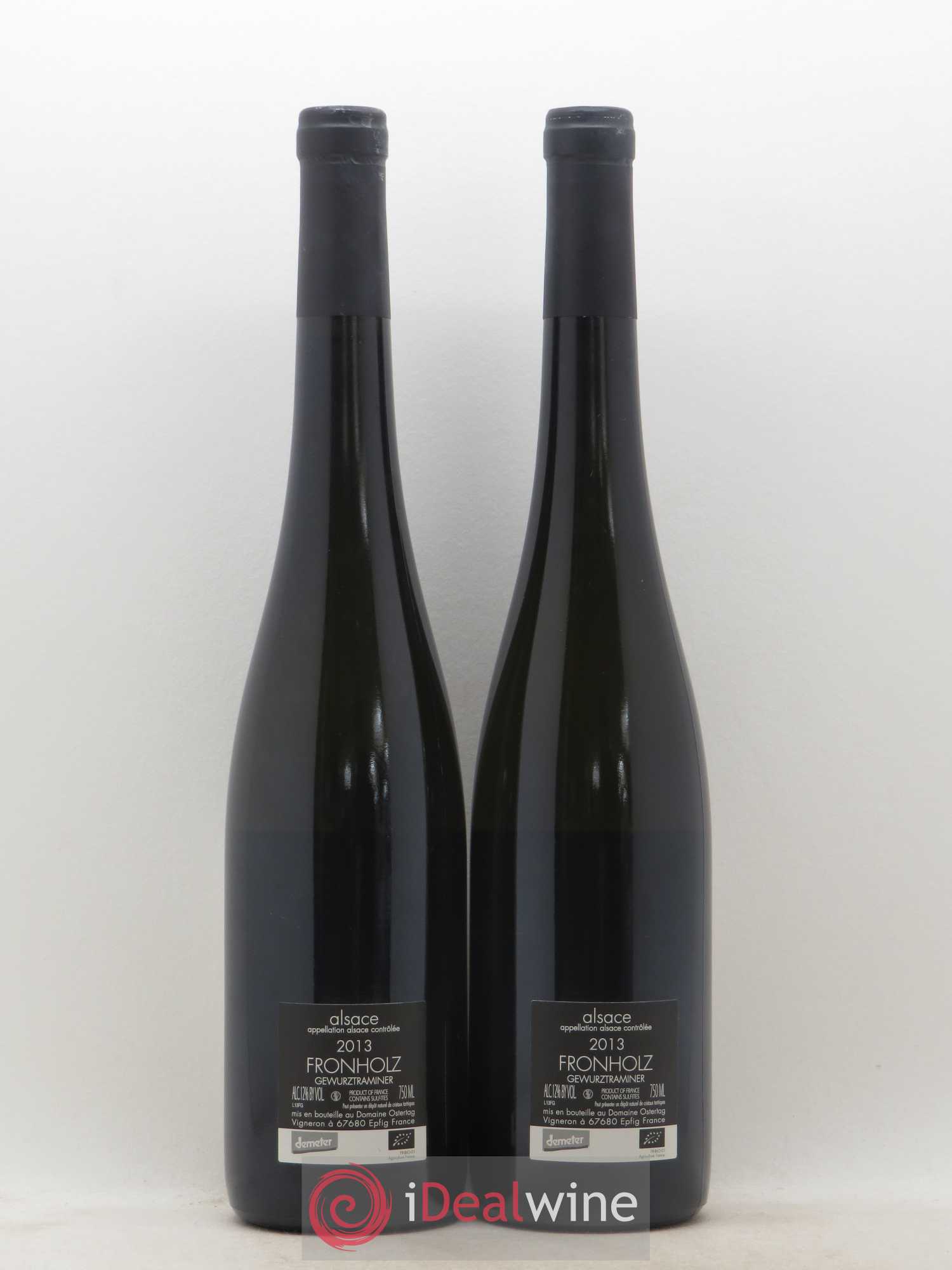 Alsace Gewurztraminer Fronholz A l'Orient d'Eden Ostertag (Domaine) (senza prezzo di riserva) 2013 - Lotto di 2 bottiglie - 1
