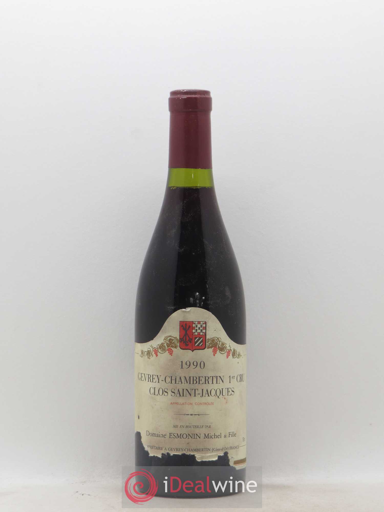 Gevrey-Chambertin 1er Cru Clos Saint-Jacques Michel Esmonin (sans prix de réserve) 1990 - Lot de 1 bouteille - 0