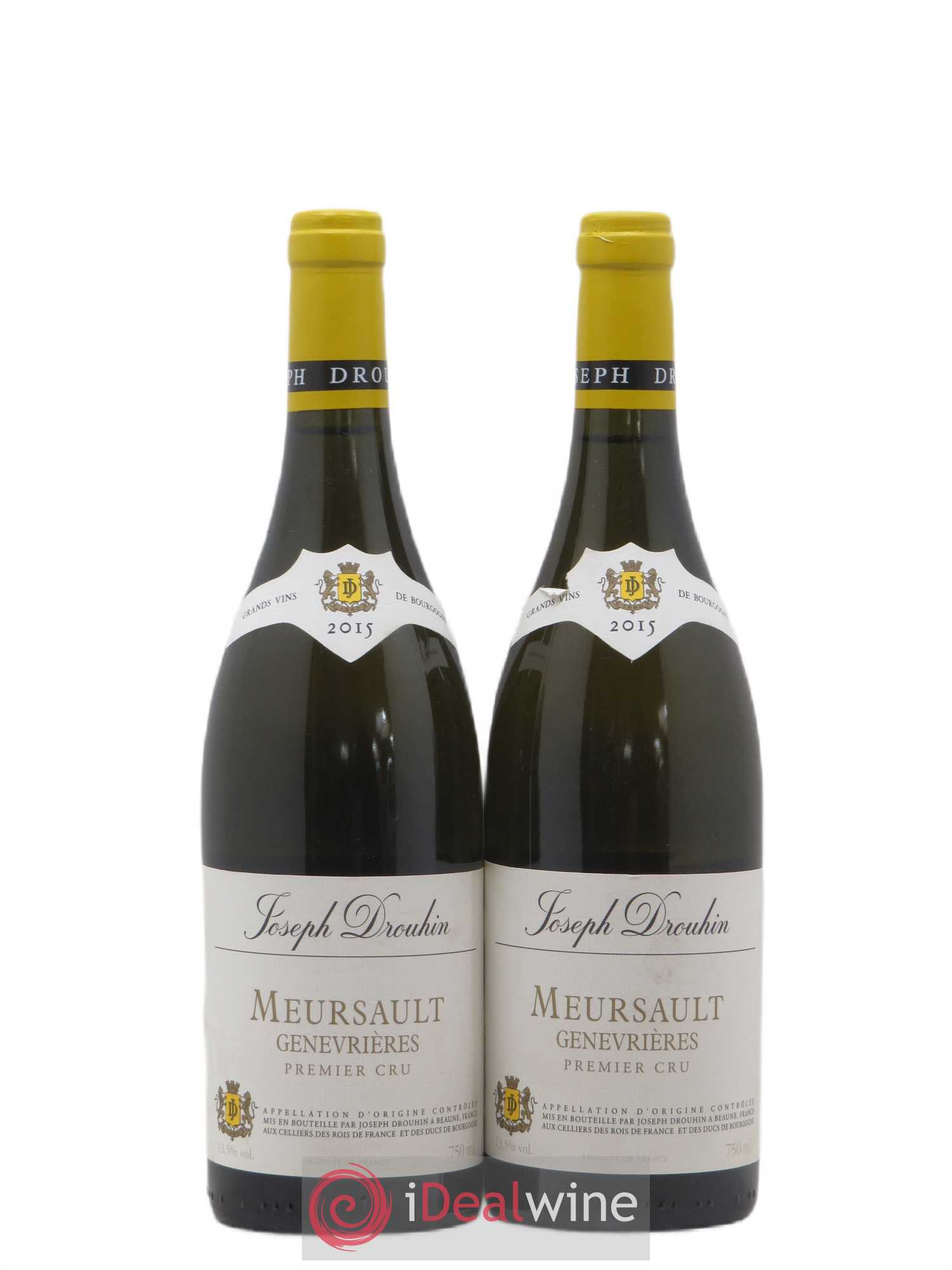 Meursault 1er Cru Les Genevrières Joseph Drouhin (sans prix de réserve) 2015 - Lot de 2 bouteilles - 0