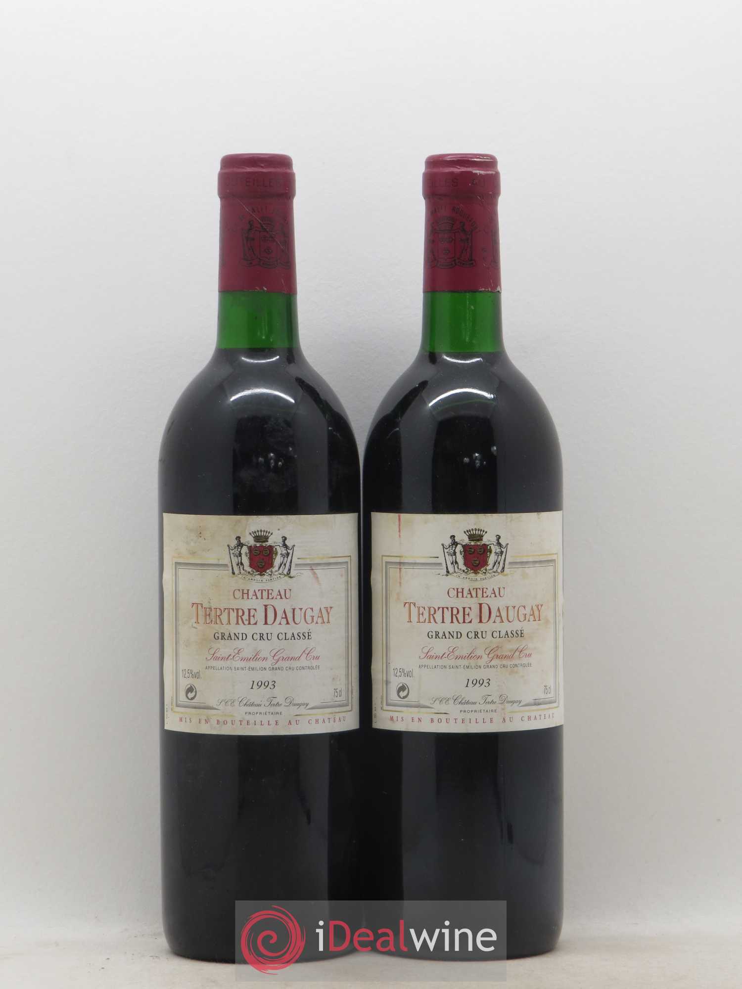 Château Tertre Daugay Grand Cru Classé (senza prezzo di riserva) 1993 - Lotto di 2 bottiglie - 0