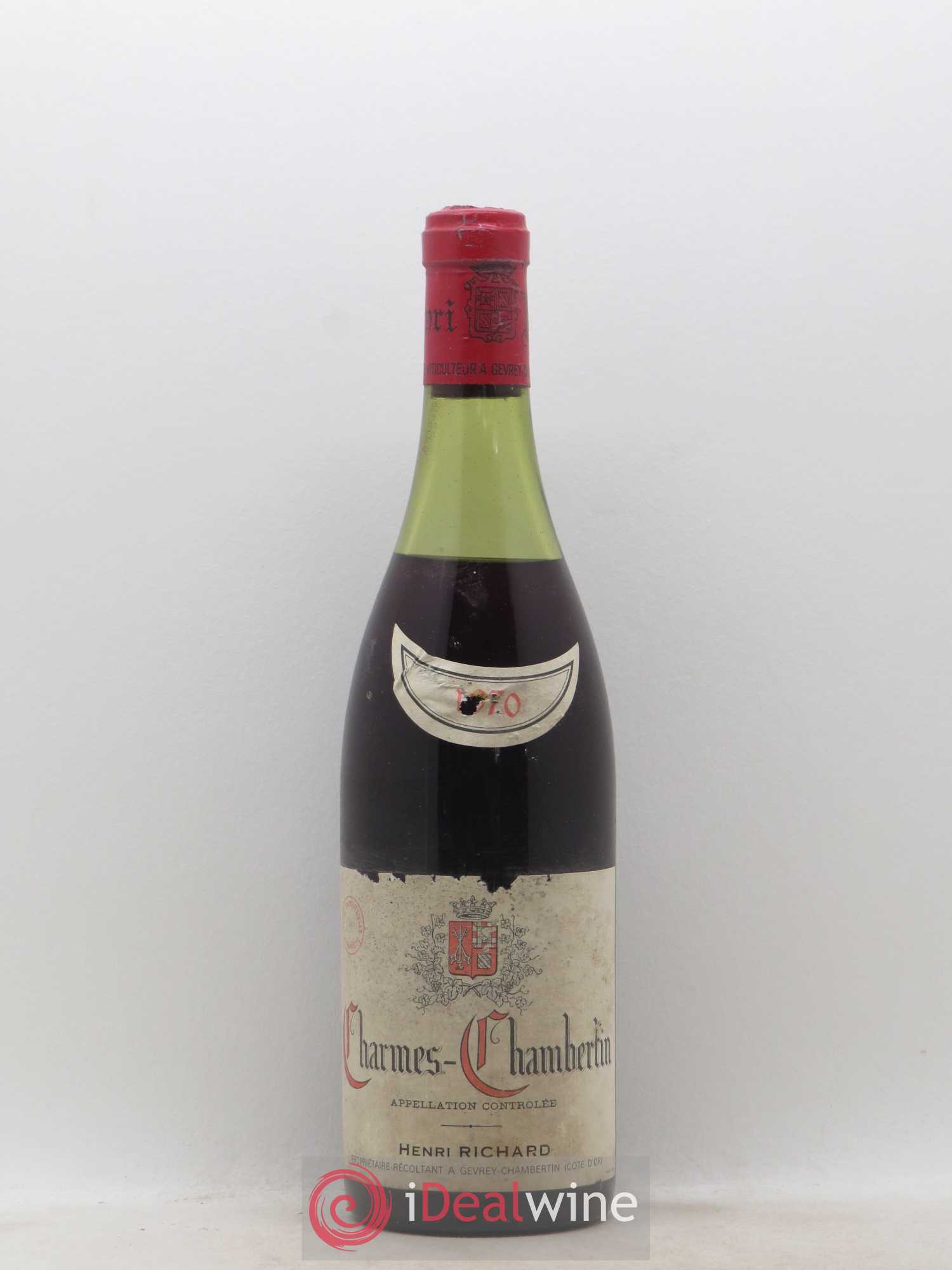 Charmes-Chambertin Grand Cru Henri Richard (sans prix de réserve) 1970 - Posten von 1 Flasche - 0