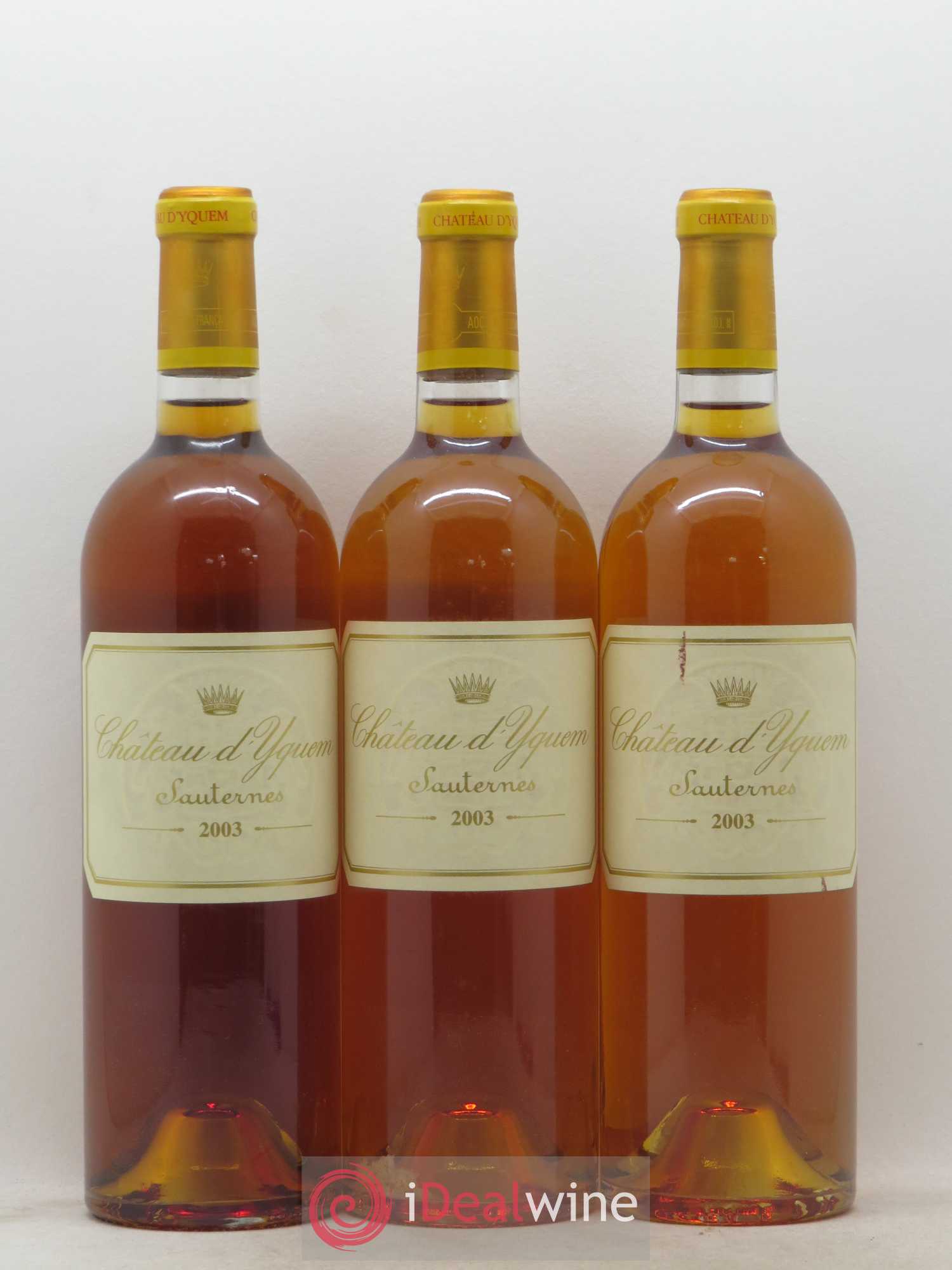 Château d' Yquem 1er Cru Classé Supérieur 2003 - Lotto di 3 bottiglie - 0