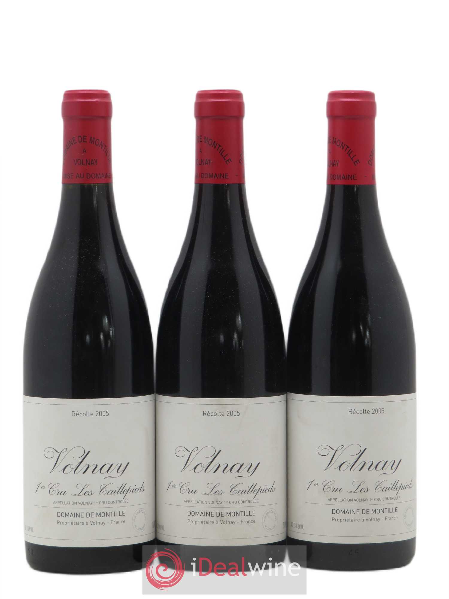 Volnay 1er Cru Les Taillepieds De Montille (Domaine) (sans prix de réserve) 2005 - Lot de 3 bouteilles - 0