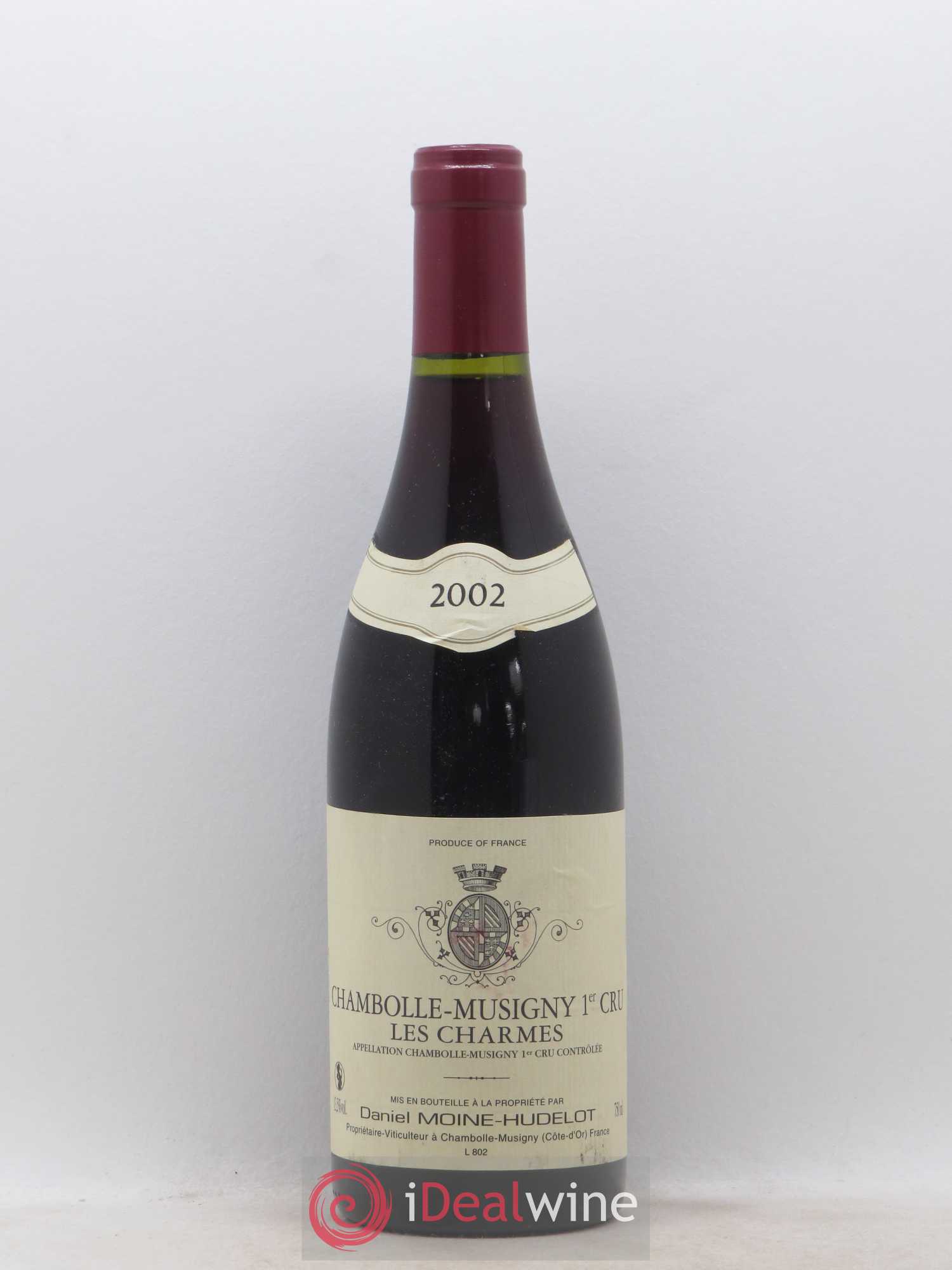 Chambolle-Musigny 1er Cru Les Charmes Moine-Hudelot (Domaine) (sans prix de réserve) (sans prix de réserve) 2002 - Lot de 1 bouteille - 0