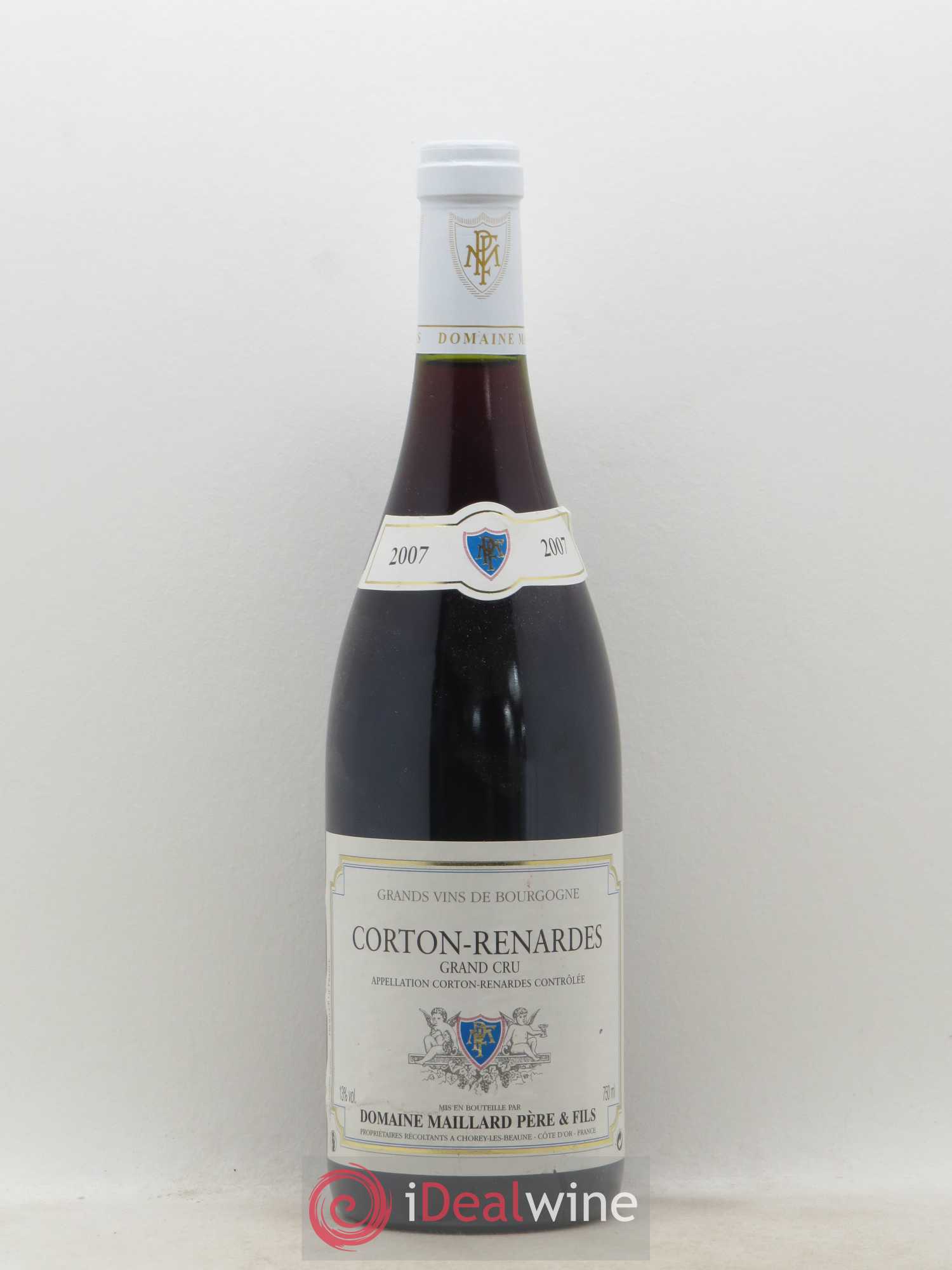 Corton Grand Cru Les Renardes Maillard et Fils (Domaine) (sans prix de réserve) (sans prix de réserve) 2007 - Lot de 1 bouteille - 0