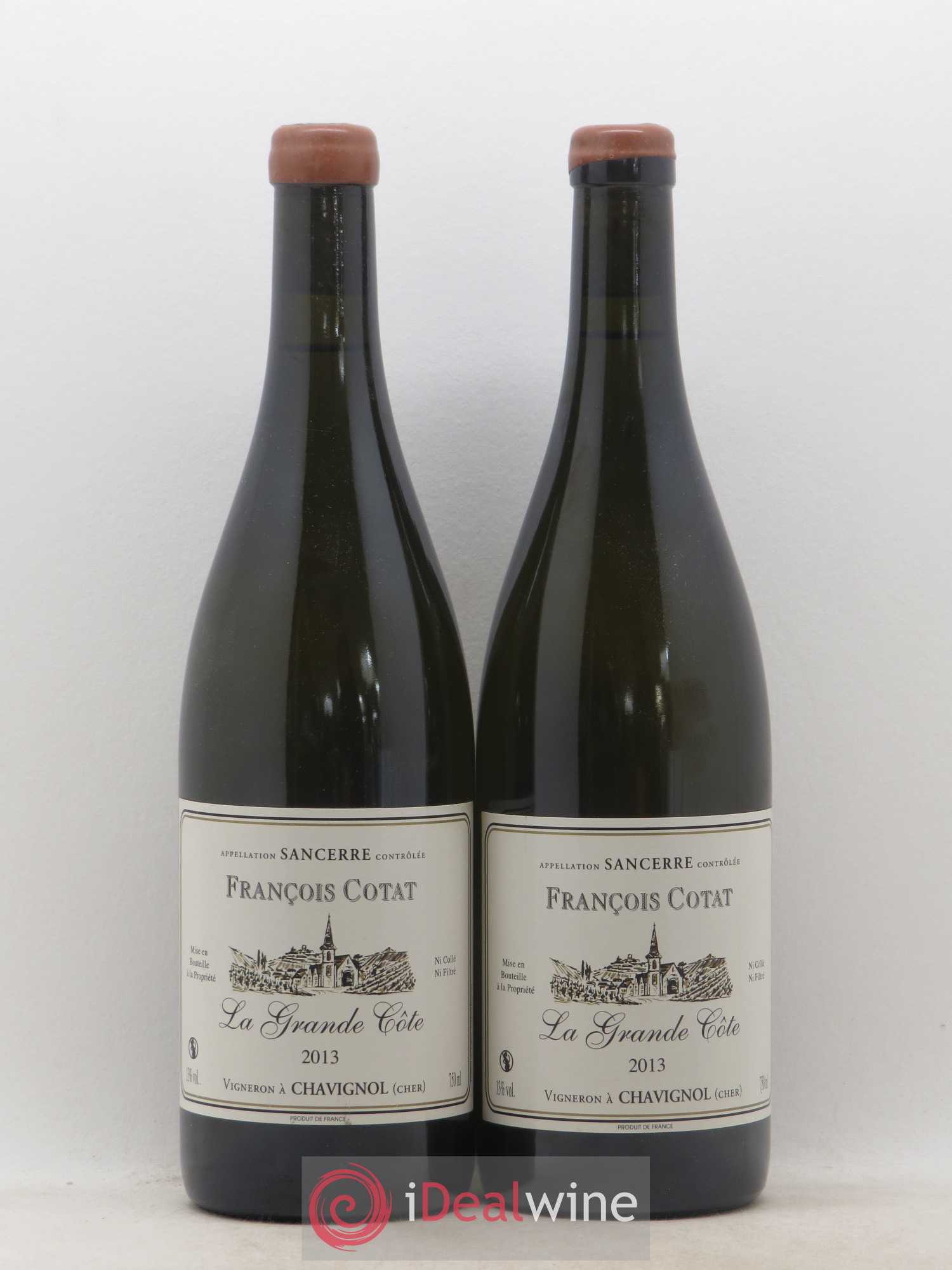 Sancerre La Grande Côte François Cotat (sans prix de réserve) 2013 - Lot de 2 bouteilles - 0