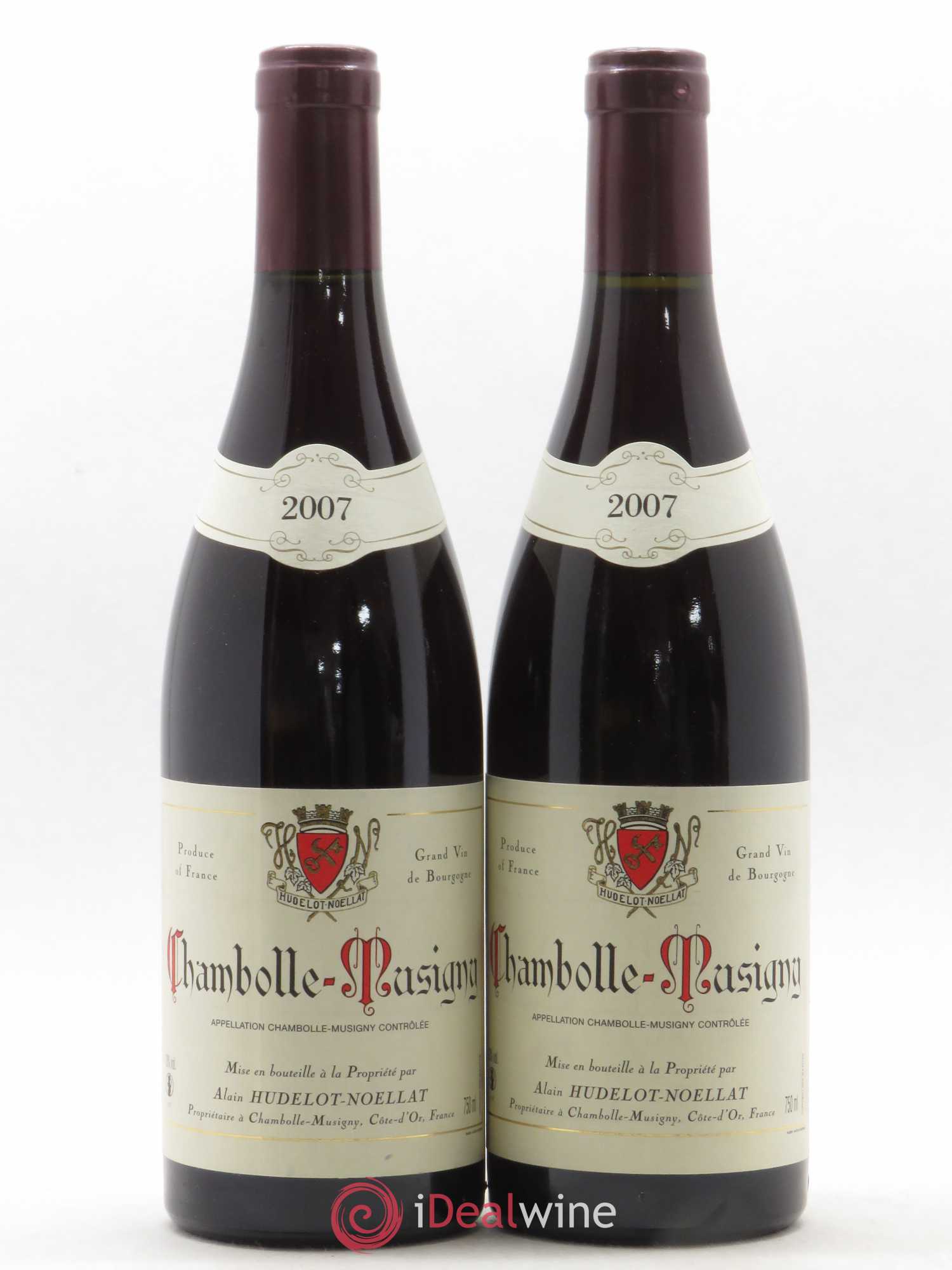 Chambolle-Musigny Hudelot-Noëllat (sans prix de réserve) 2007 - Lot de 2 bouteilles - 0