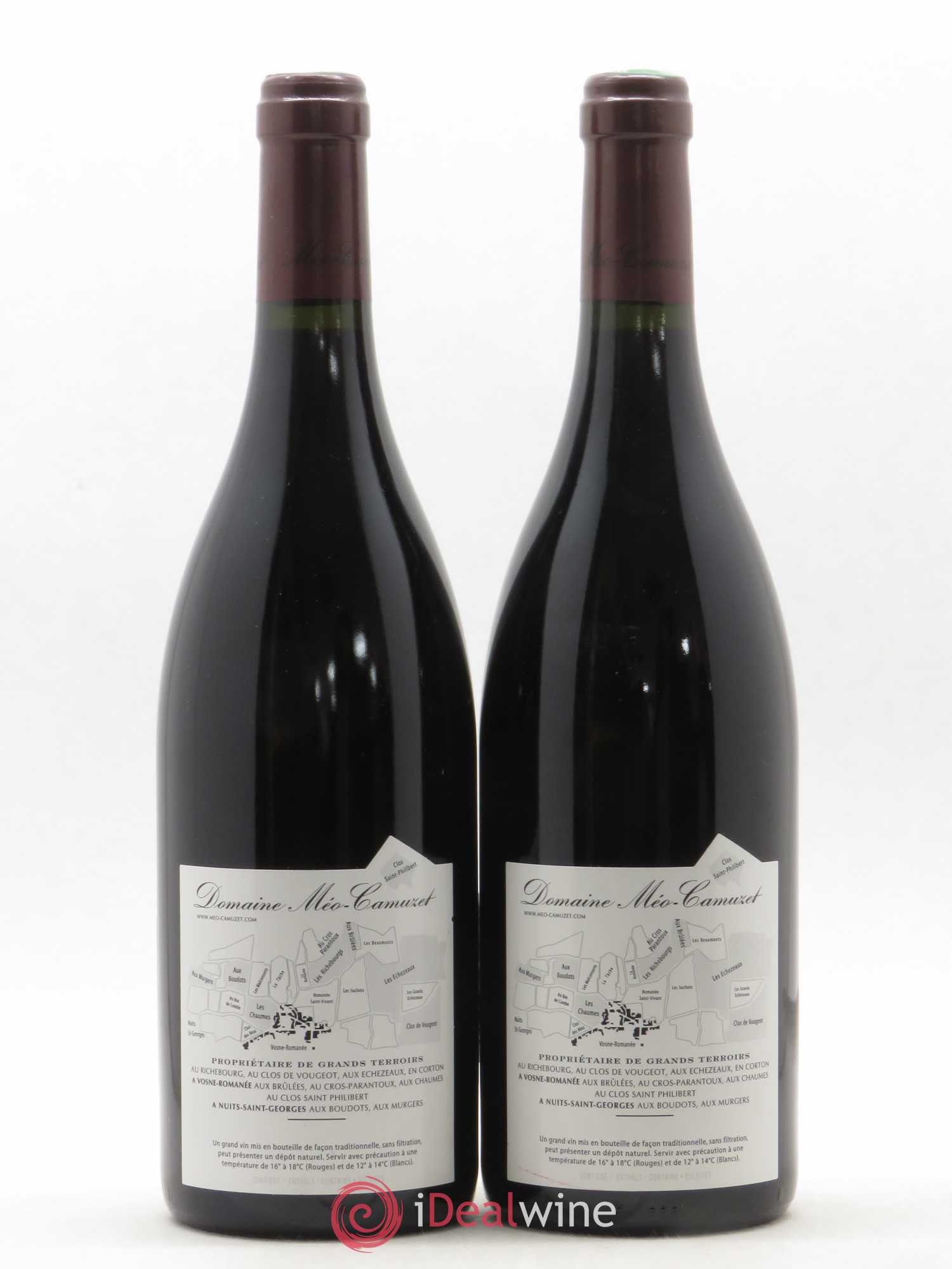 Clos de Vougeot Grand Cru Près le Cellier Méo-Camuzet (Domaine)  (sans prix de réserve) 2009 - Lot de 2 bouteilles - 1