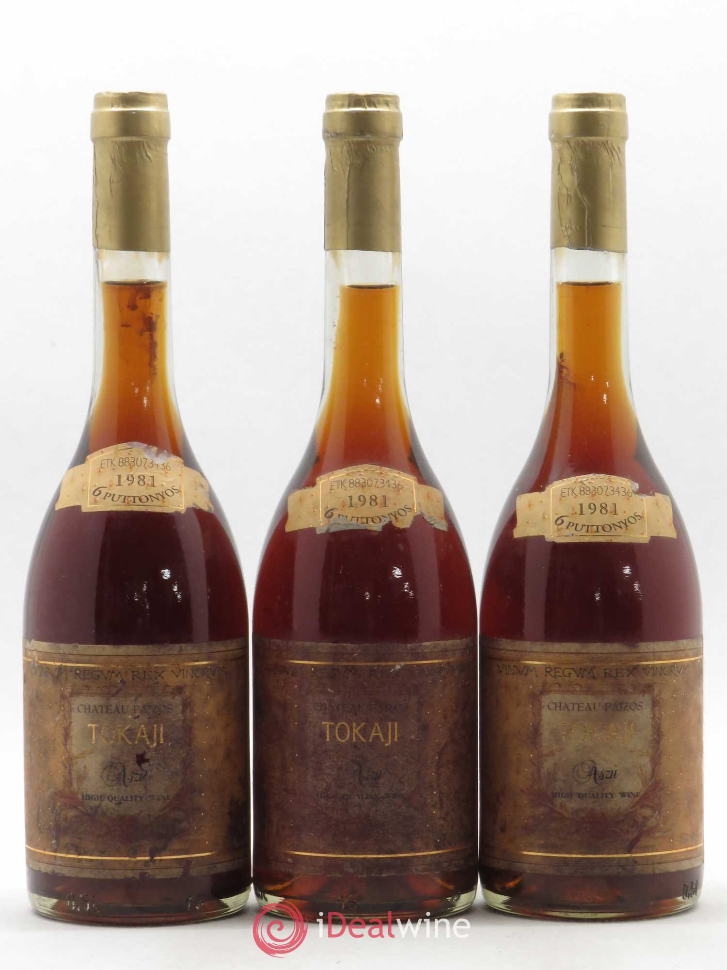 Tokaji 1981 - Lotto di 3 bottiglie - 0