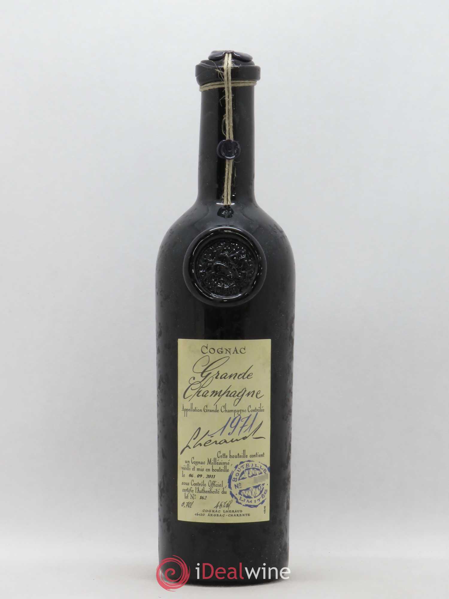 Cognac Grande Champagne Lheraud (sans prix de réserve) 1971 - Posten von 1 Flasche - 0