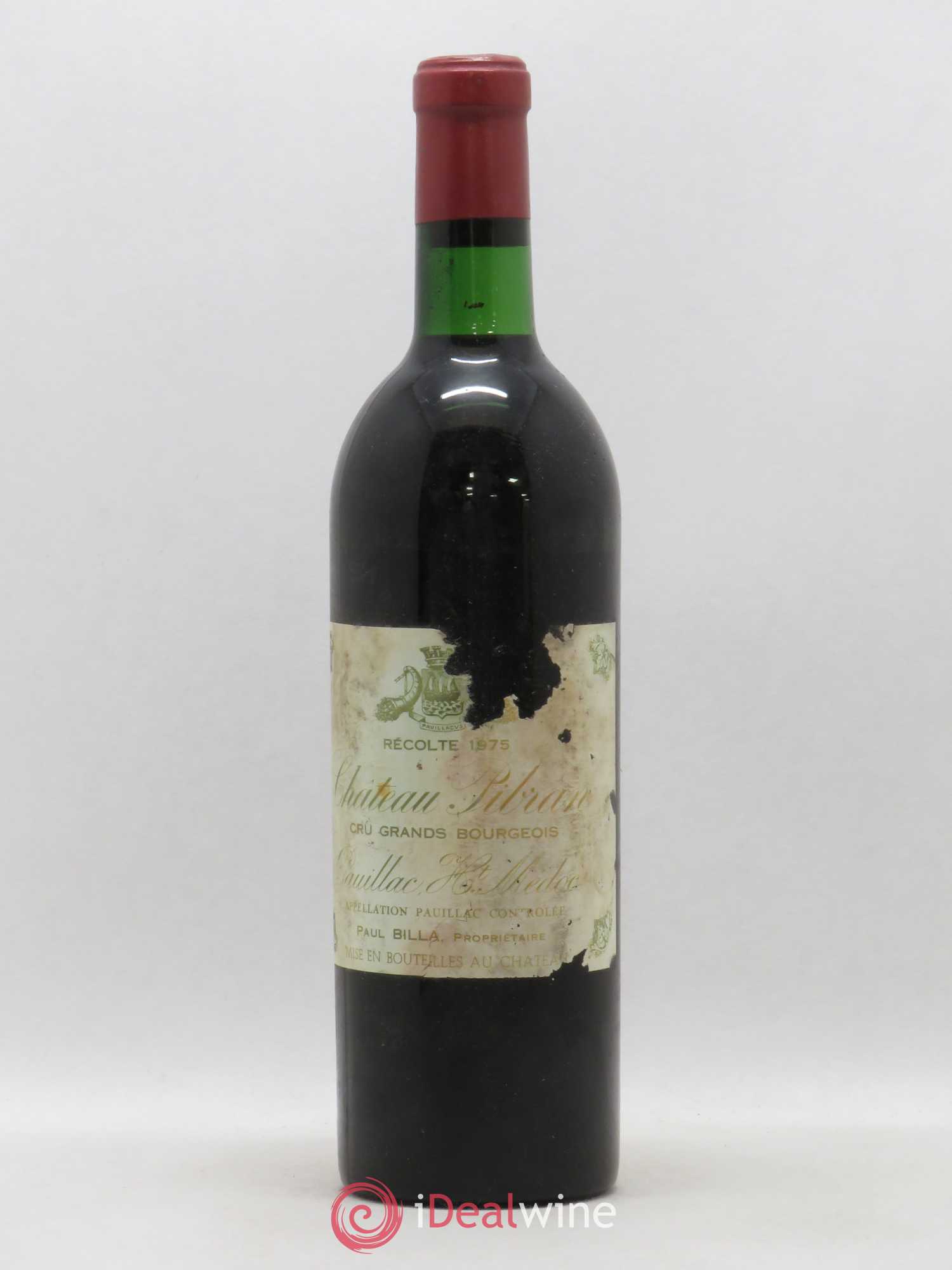 Château Pibran (sans prix de réserve) 1975 - Lot de 1 bouteille - 0