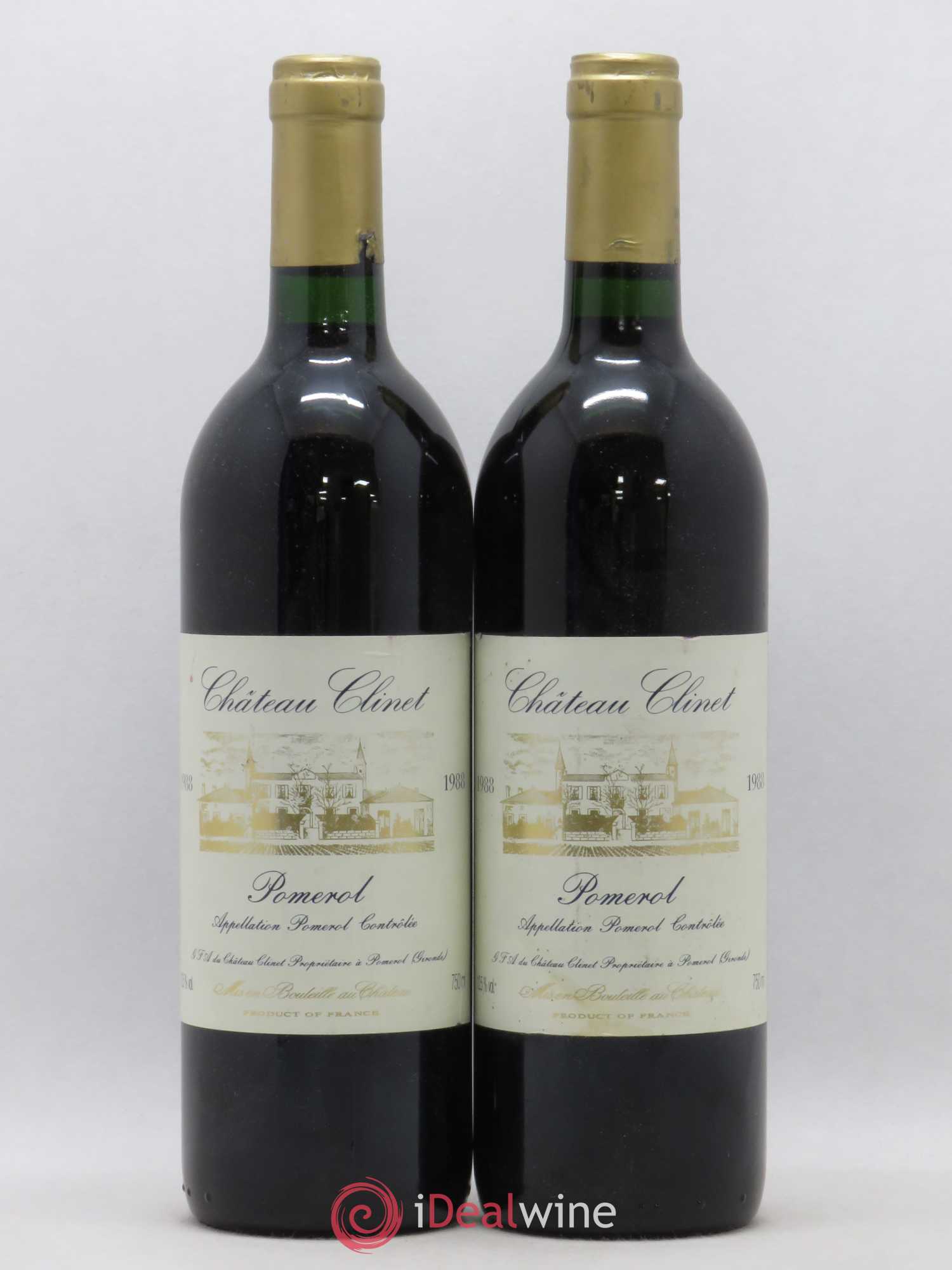 Château Clinet (sans prix de réserve) 1988 - Lot de 2 bouteilles - 0