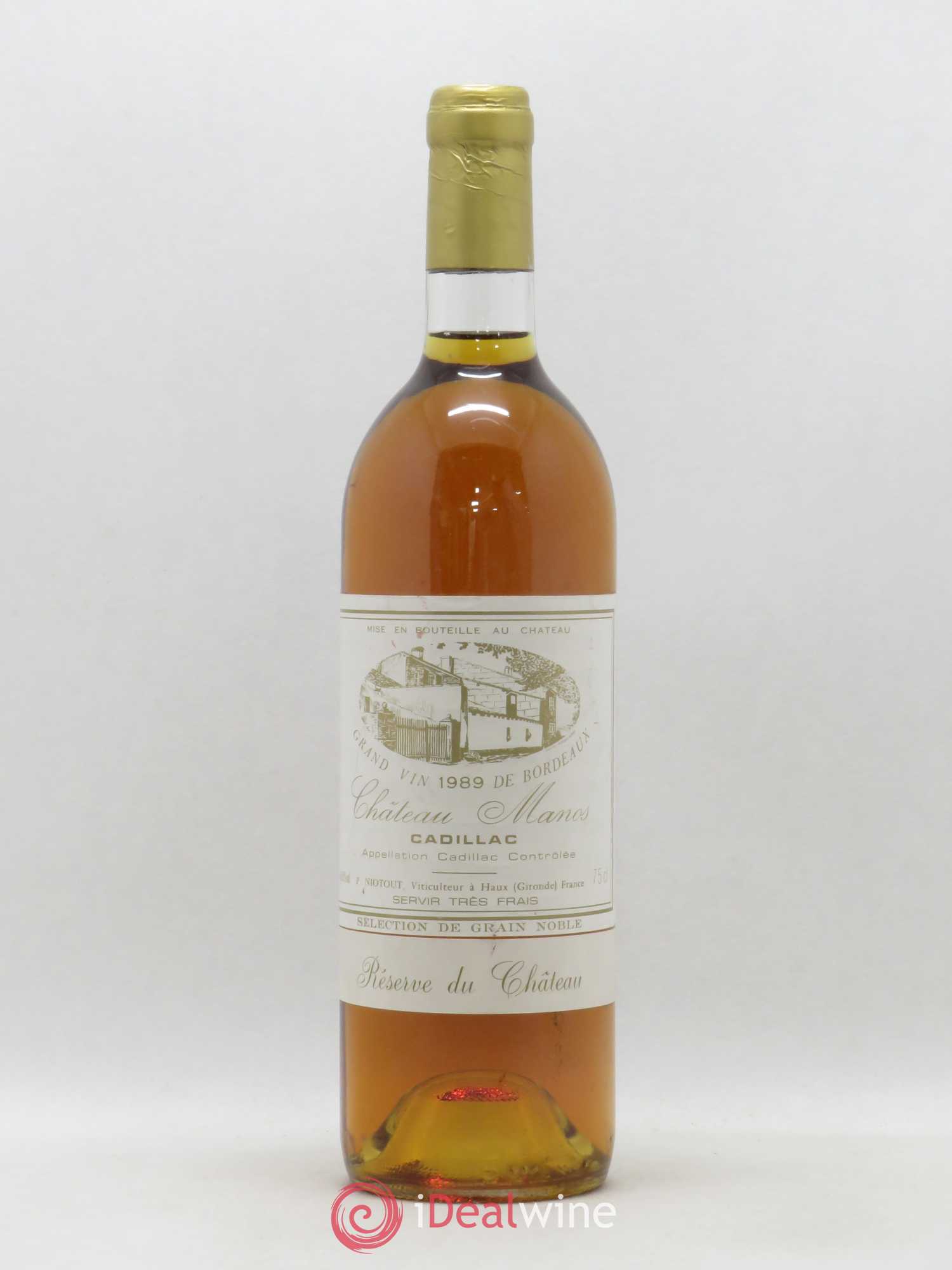Cadillac Château Manos Réserve du château (sans prix de réserve) 1989 - Lotto di 1 bottiglia - 0