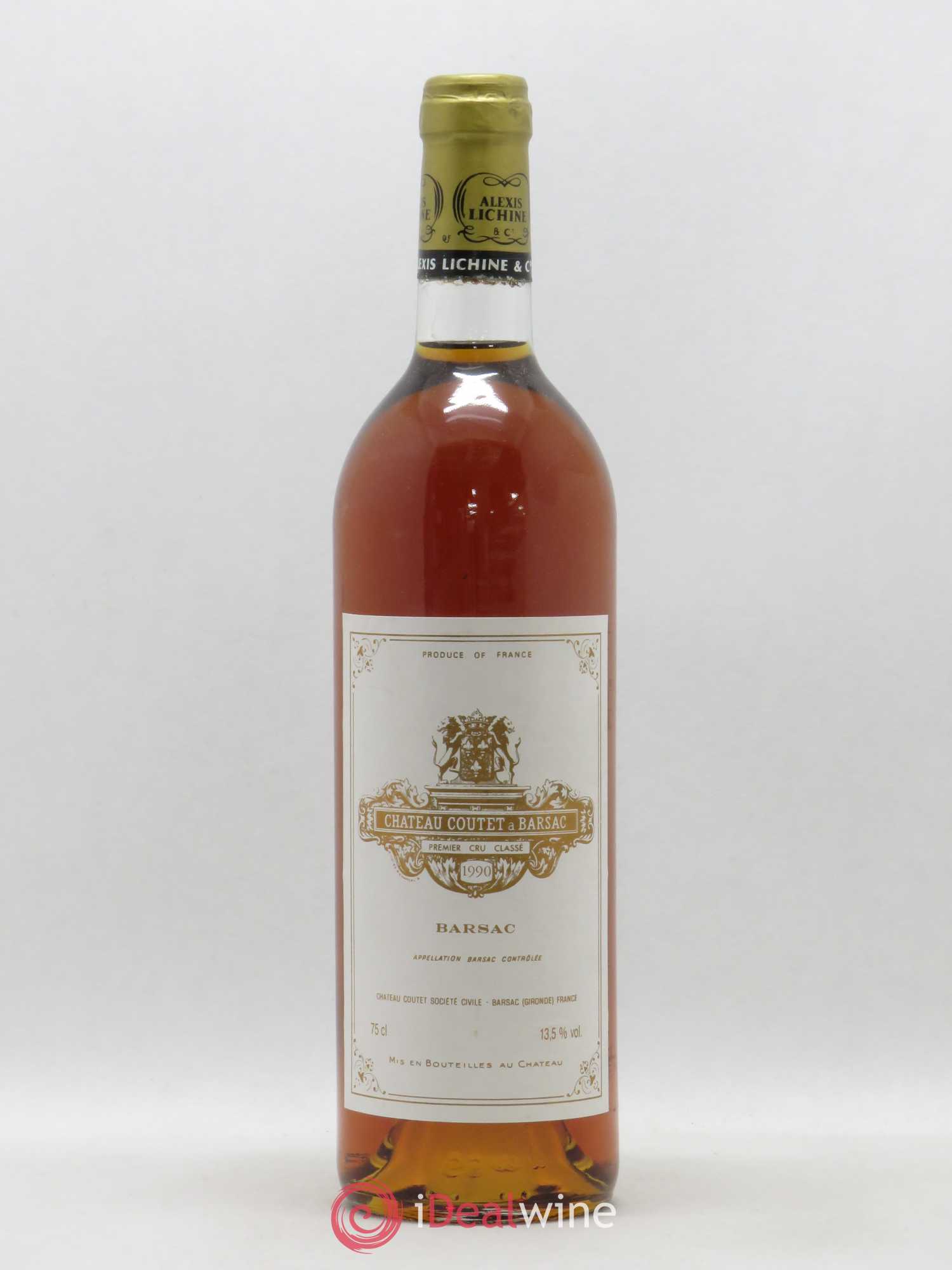 Château Coutet 1er Grand Cru Classé (senza prezzo di riserva) 1990 - Lotto di 1 bottiglia - 0