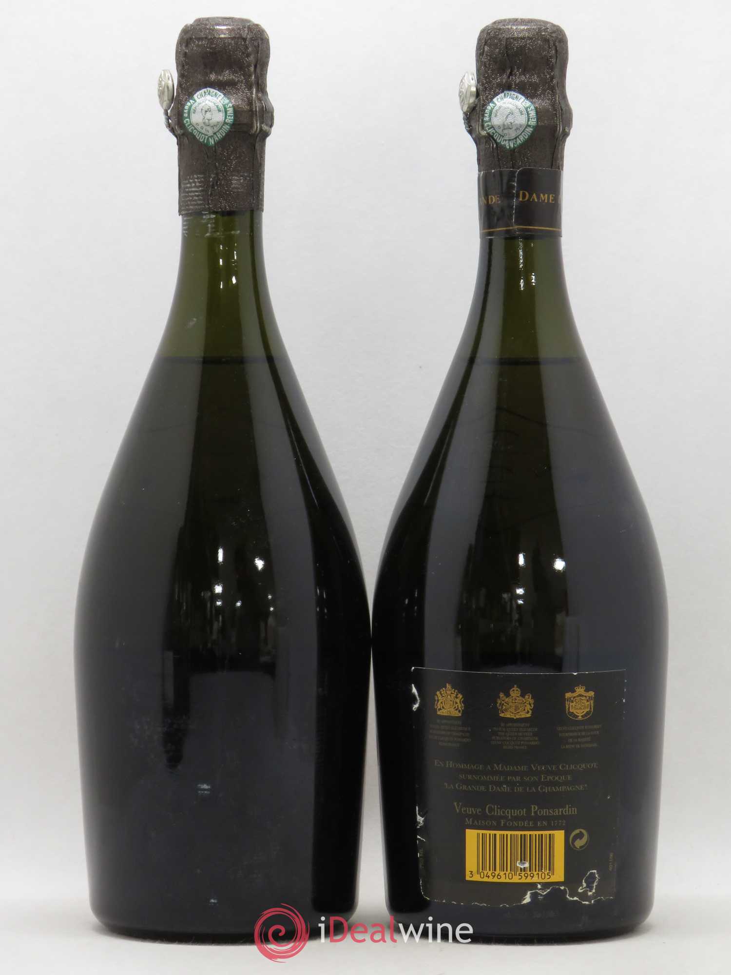 La Grande Dame Veuve Clicquot (sans prix de réserve) 1990 - Lot de 2 bouteilles - 1