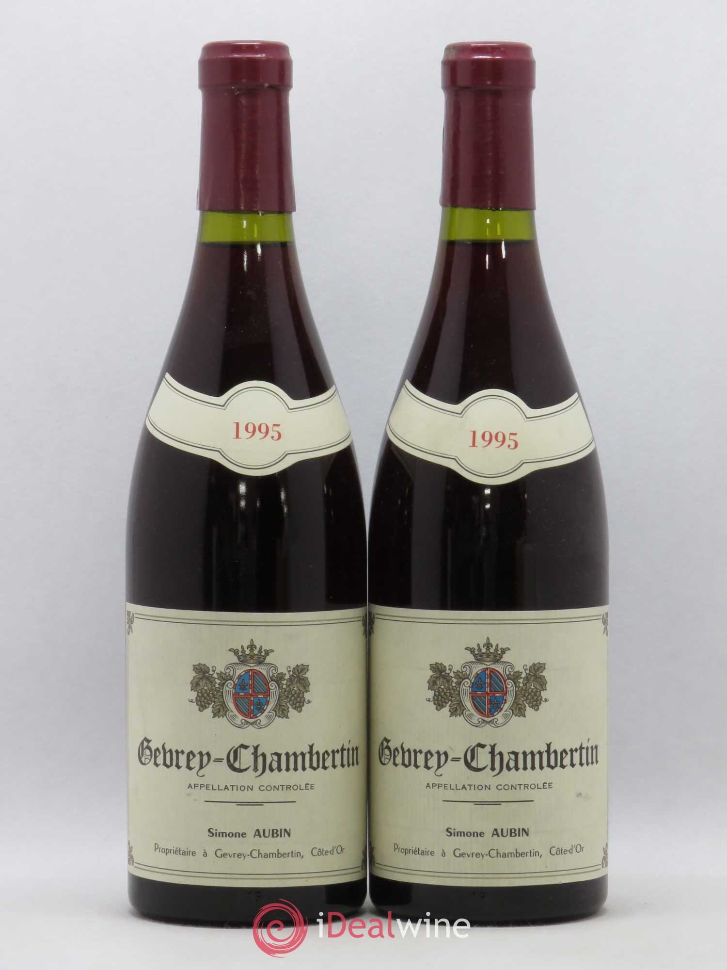Gevrey-Chambertin Simon Aubin (sans prix de réserve) 1995 - Lot de 2 bouteilles - 0
