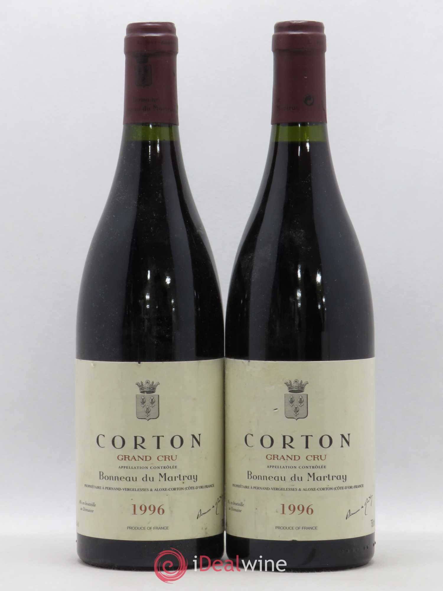 Corton Grand Cru Bonneau du Martray (Domaine) (senza prezzo di riserva) 1996 - Lotto di 2 bottiglie - 0