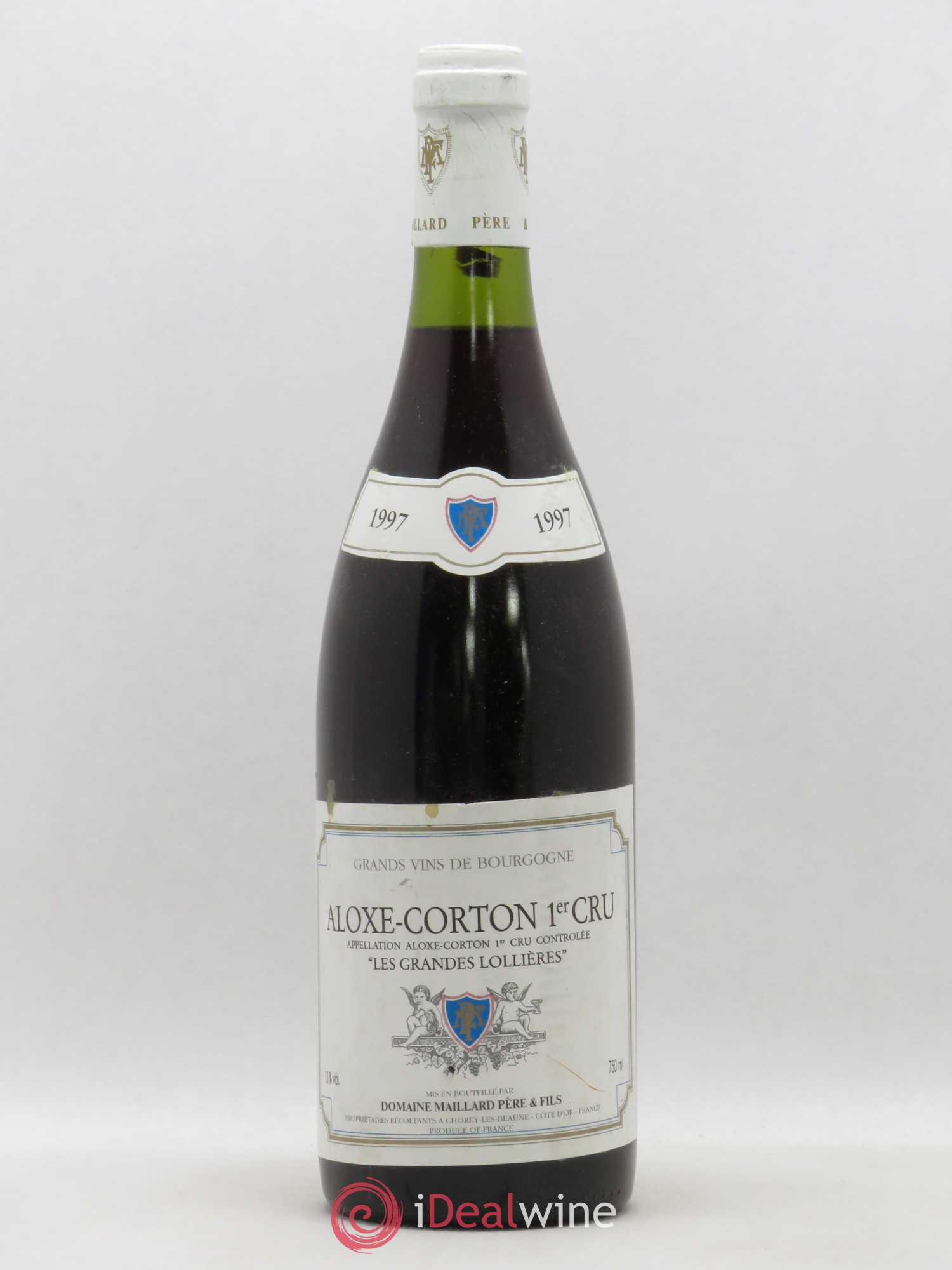 Aloxe-Corton 1er Cru Les Grandes Lollières Maillard et Fils (Domaine) (sans prix de réserve) 1997 - Lot de 1 bouteille - 0