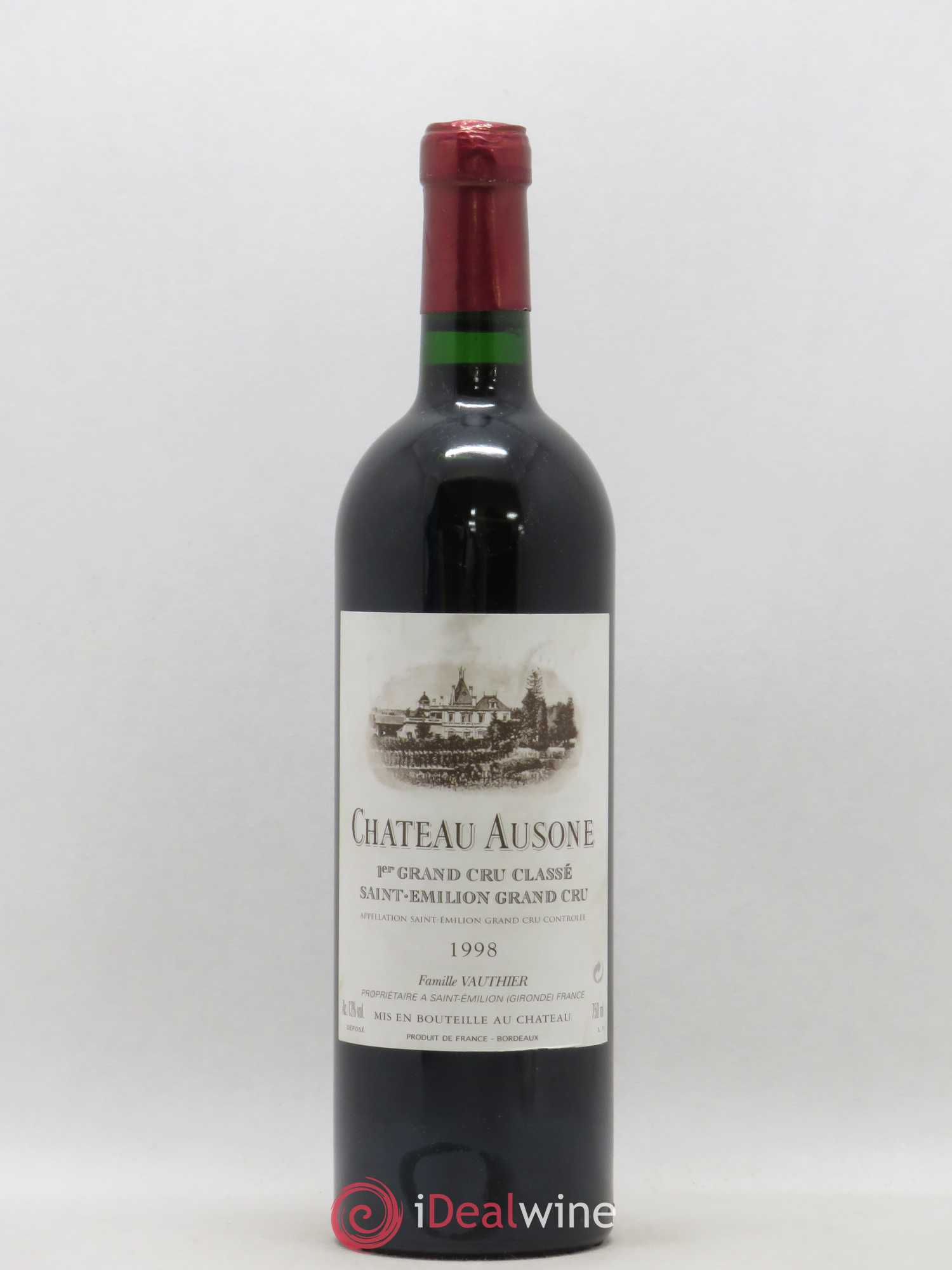 Château Ausone 1er Grand Cru Classé A (sans prix de réserve) 1998 - Lot de 1 bouteille - 0