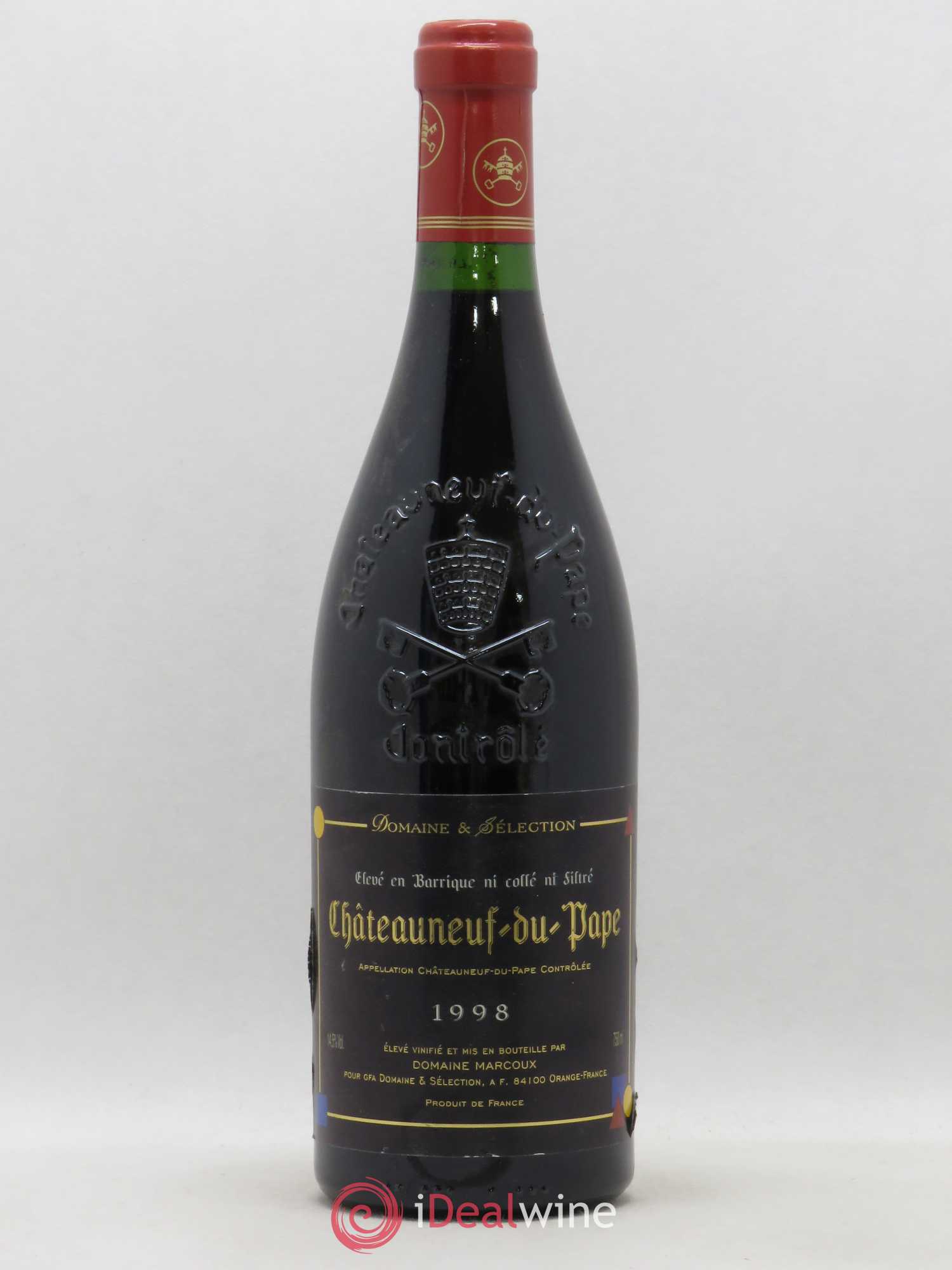 Châteauneuf-du-Pape Marcoux (Domaine de) Domaine et Sélection (sans prix de réserve) 1998 - Posten von 1 Flasche - 0