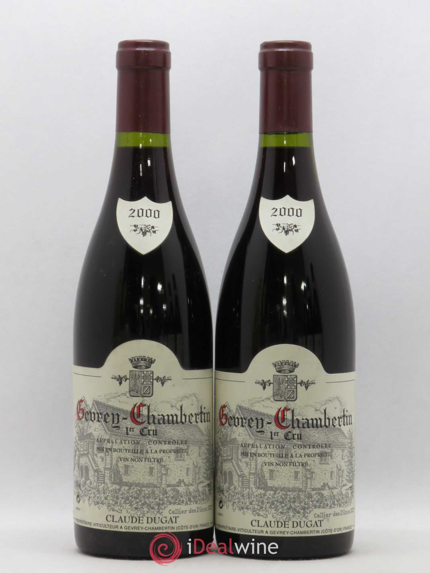 Gevrey-Chambertin 1er Cru Claude Dugat (sans prix de réserve) 2000 - Lot de 2 bouteilles - 0