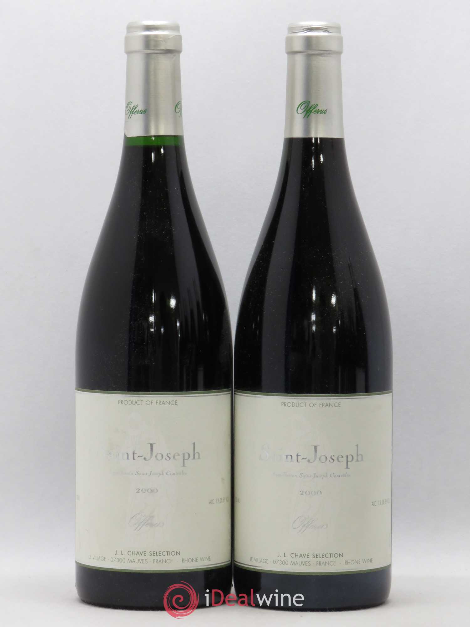 Saint-Joseph Offerus J-L. Chave Sélection (sans prix de réserve) 2000 - Lot de 2 bouteilles - 0