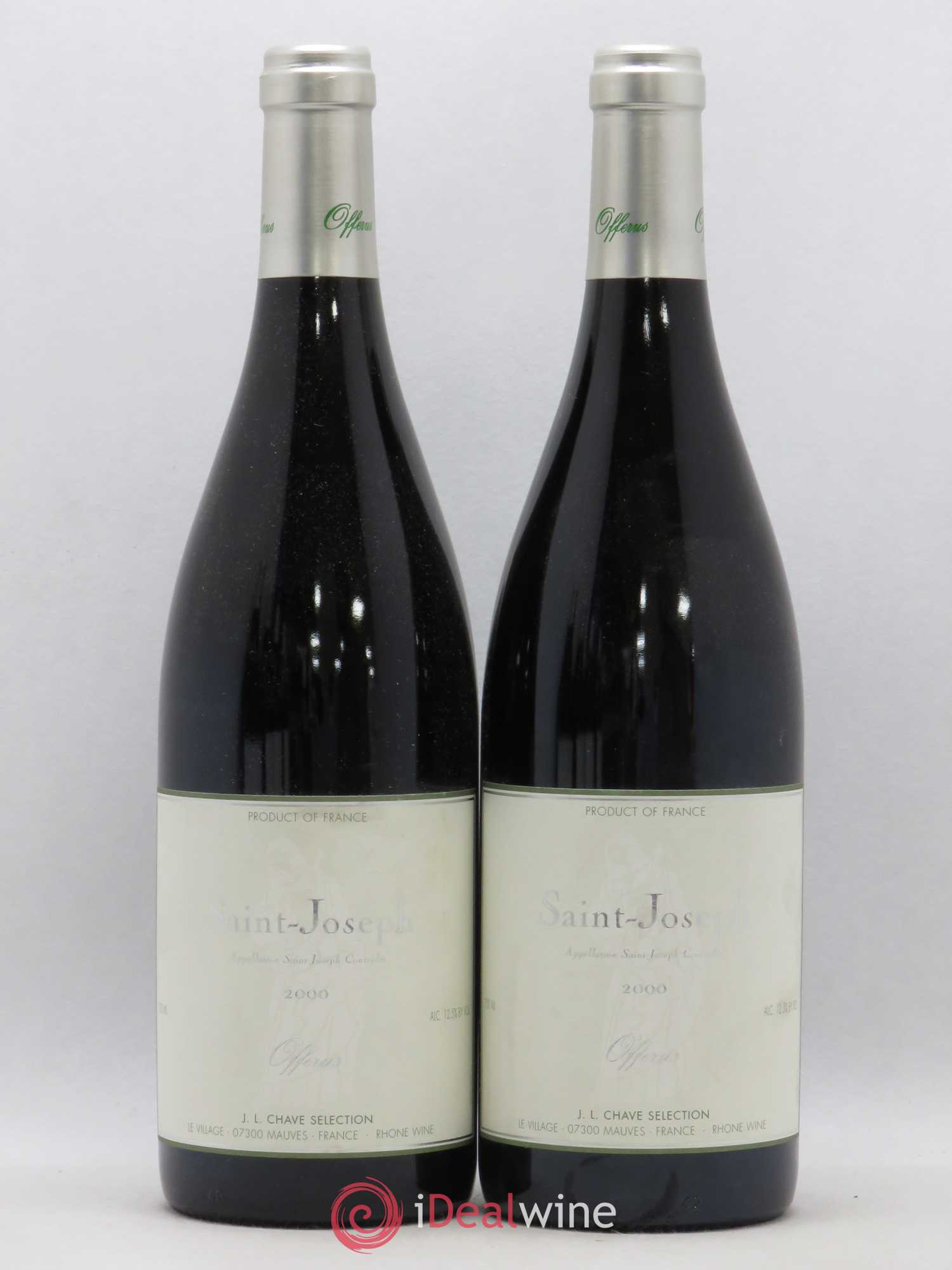 Saint-Joseph Offerus J-L. Chave Sélection (sans prix de réserve) 2000 - Lot de 2 bouteilles - 0