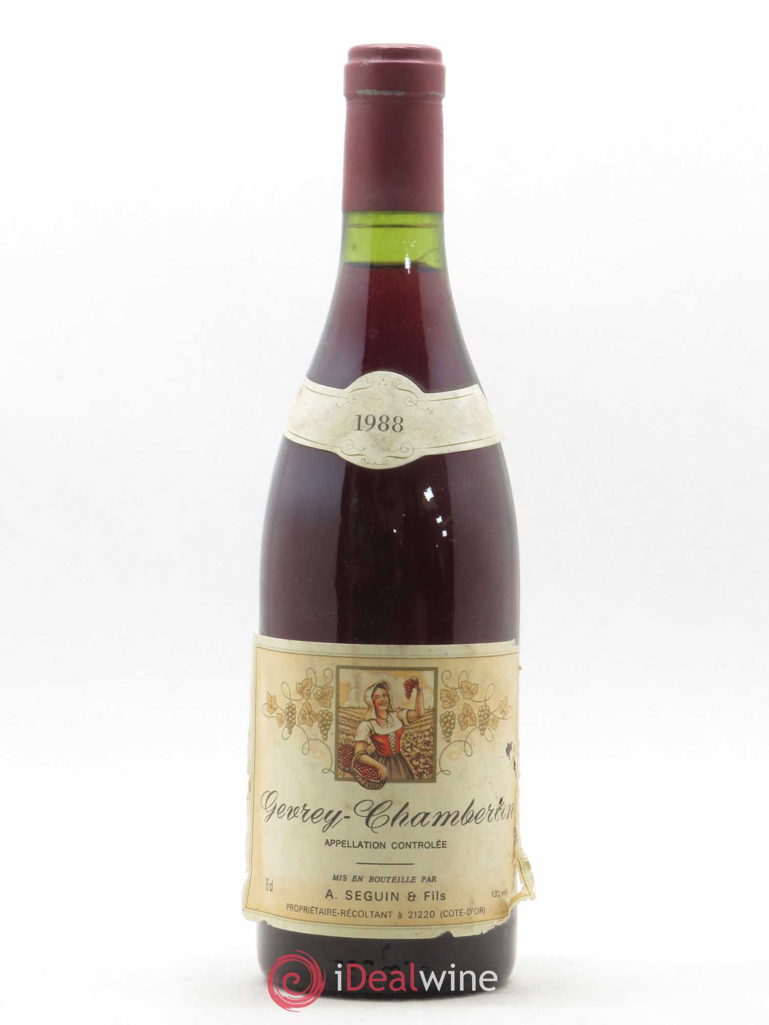 Gevrey-Chambertin A. Seguin (sans prix de réserve) 1988 - Posten von 1 Flasche - 0