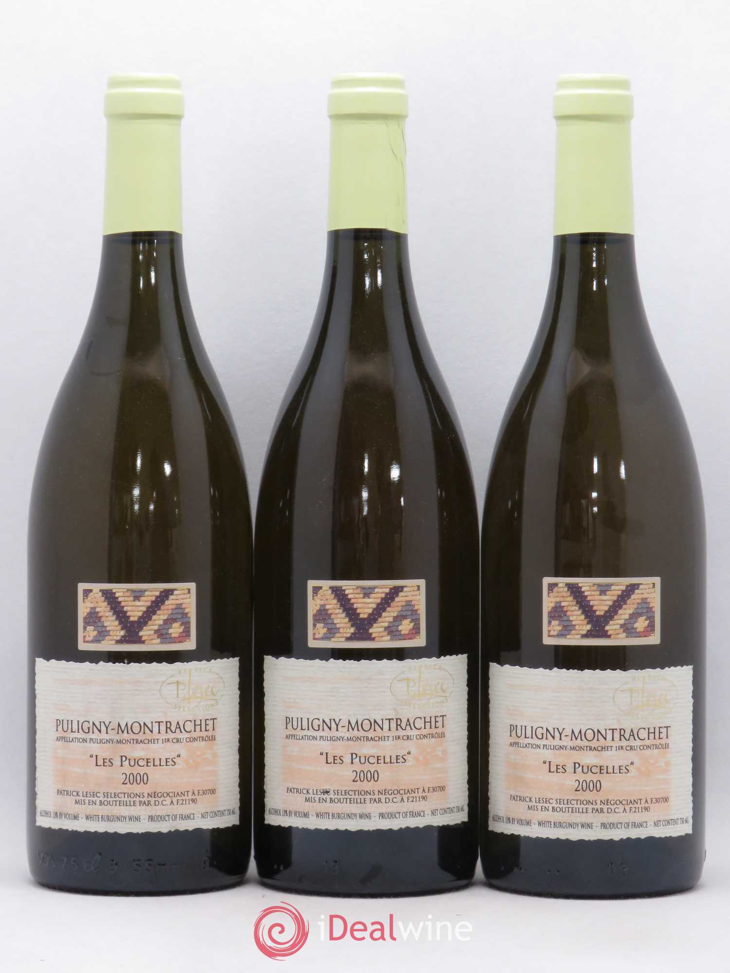 Puligny-Montrachet 1er Cru Les Pucelles Lesec (sans prix de réserve) 2000 - Posten von 3 Flaschen - 0