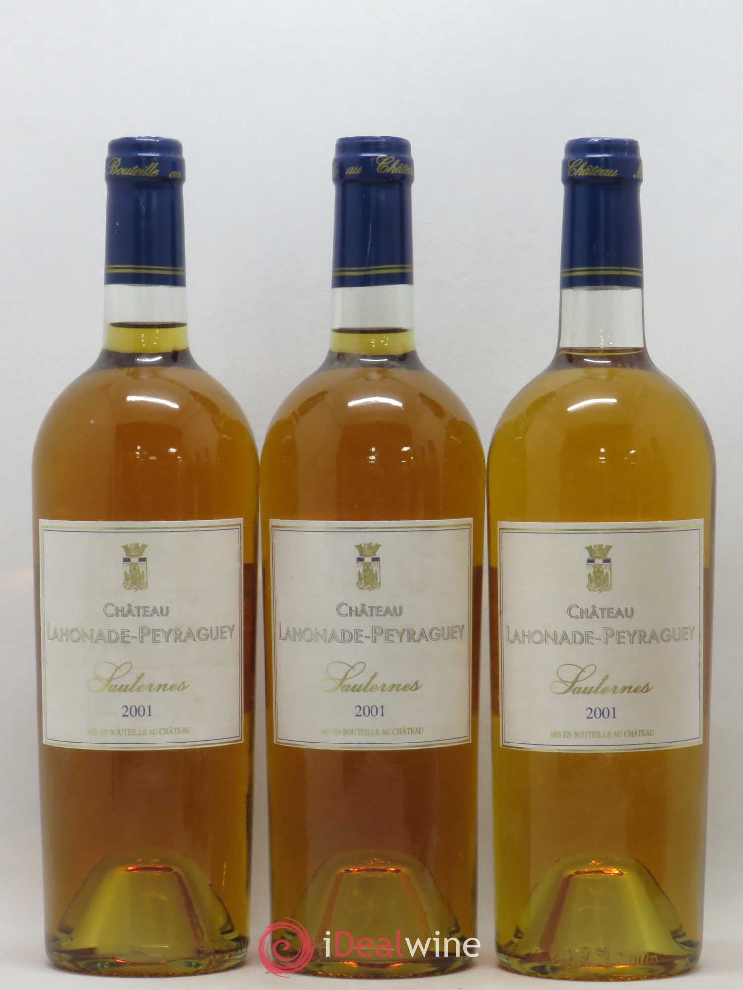 Sauternes Château Lahonade Peyraguey (sans prix de réserve) 2001 - Lotto di 6 bottiglie - 1