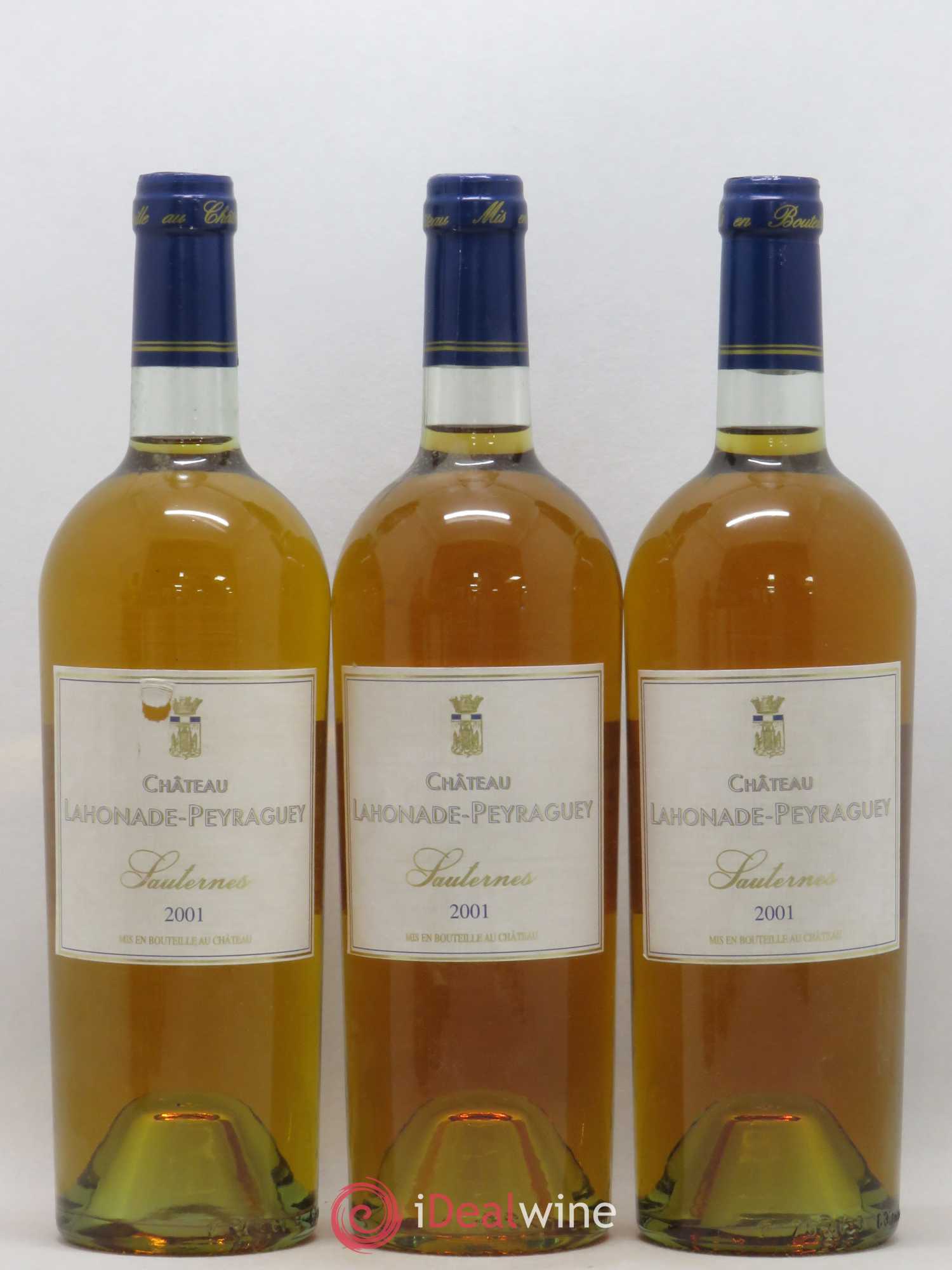Sauternes Château Lahonade Peyraguey (sans prix de réserve) 2001 - Lotto di 6 bottiglie - 2