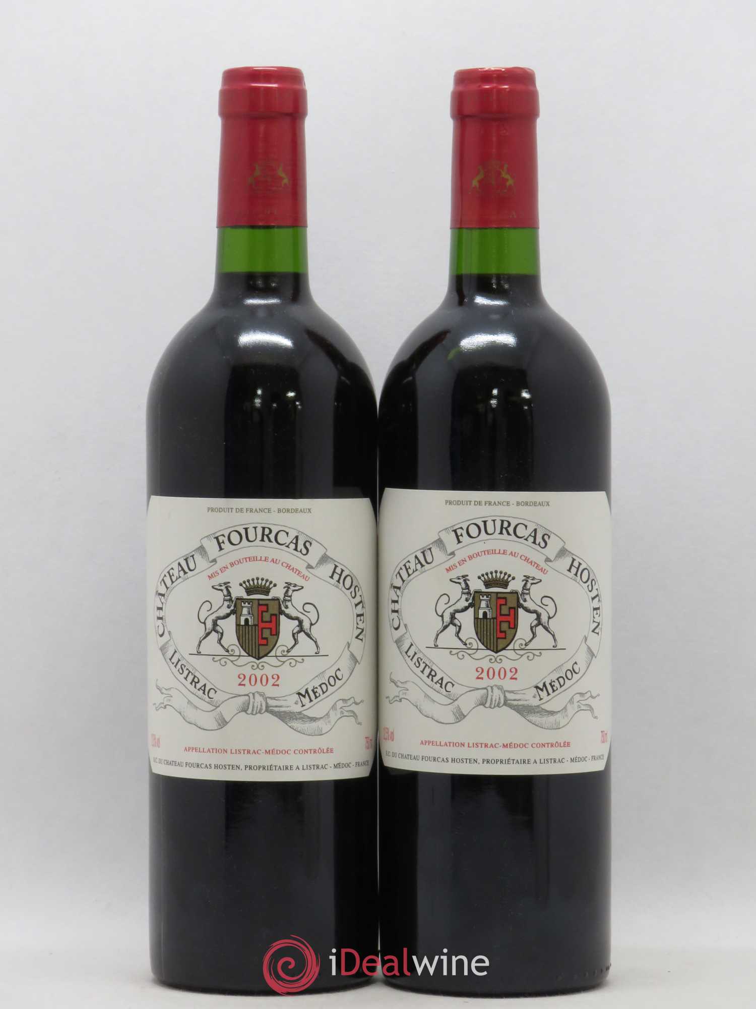 Château Fourcas Hosten Cru Bourgeois (sans prix de réserve) 2002 - Lot de 2 bouteilles - 0