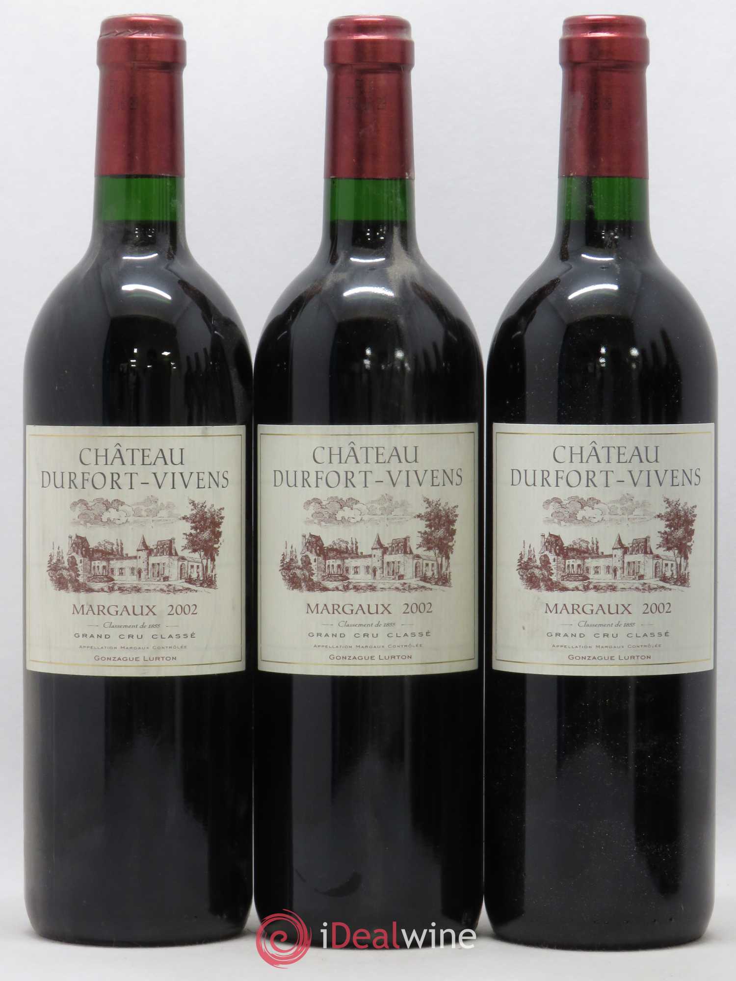 Château Durfort Vivens 2ème Grand Cru Classé (sans prix de réserve) 2002 - Lot de 6 bouteilles - 1