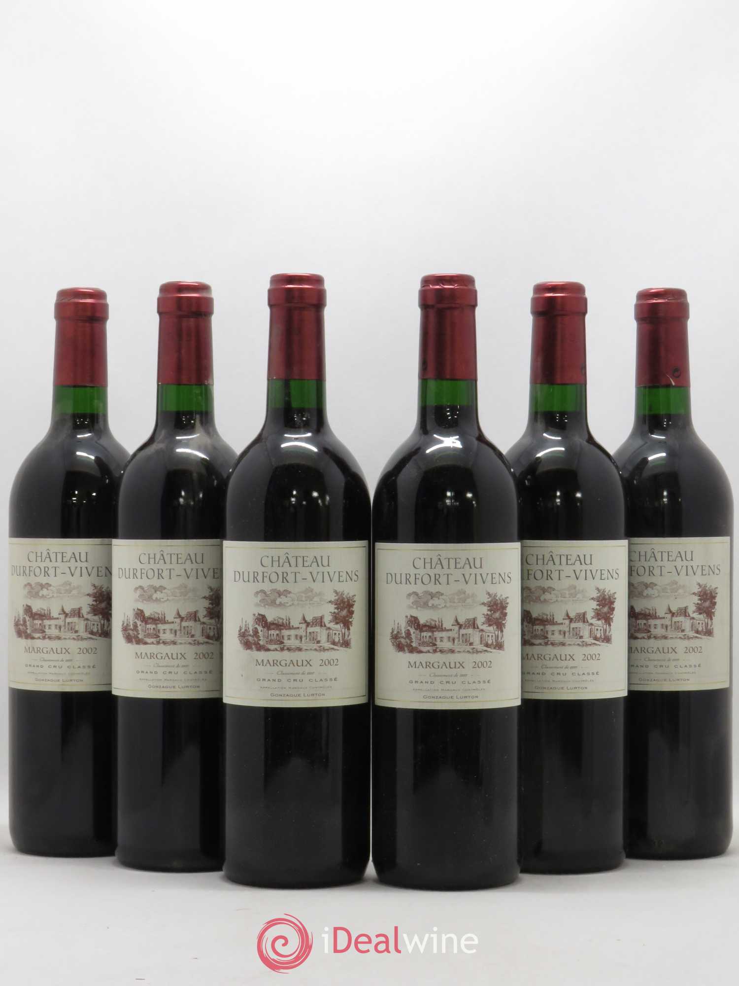 Château Durfort Vivens 2ème Grand Cru Classé (sans prix de réserve) 2002 - Lot de 6 bouteilles - 0