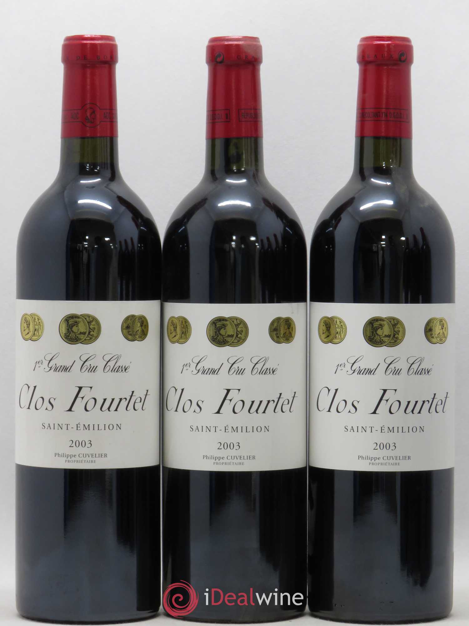 Clos Fourtet 1er Grand Cru Classé B (sans prix de réserve) 2003 - Lot de 6 bouteilles - 1