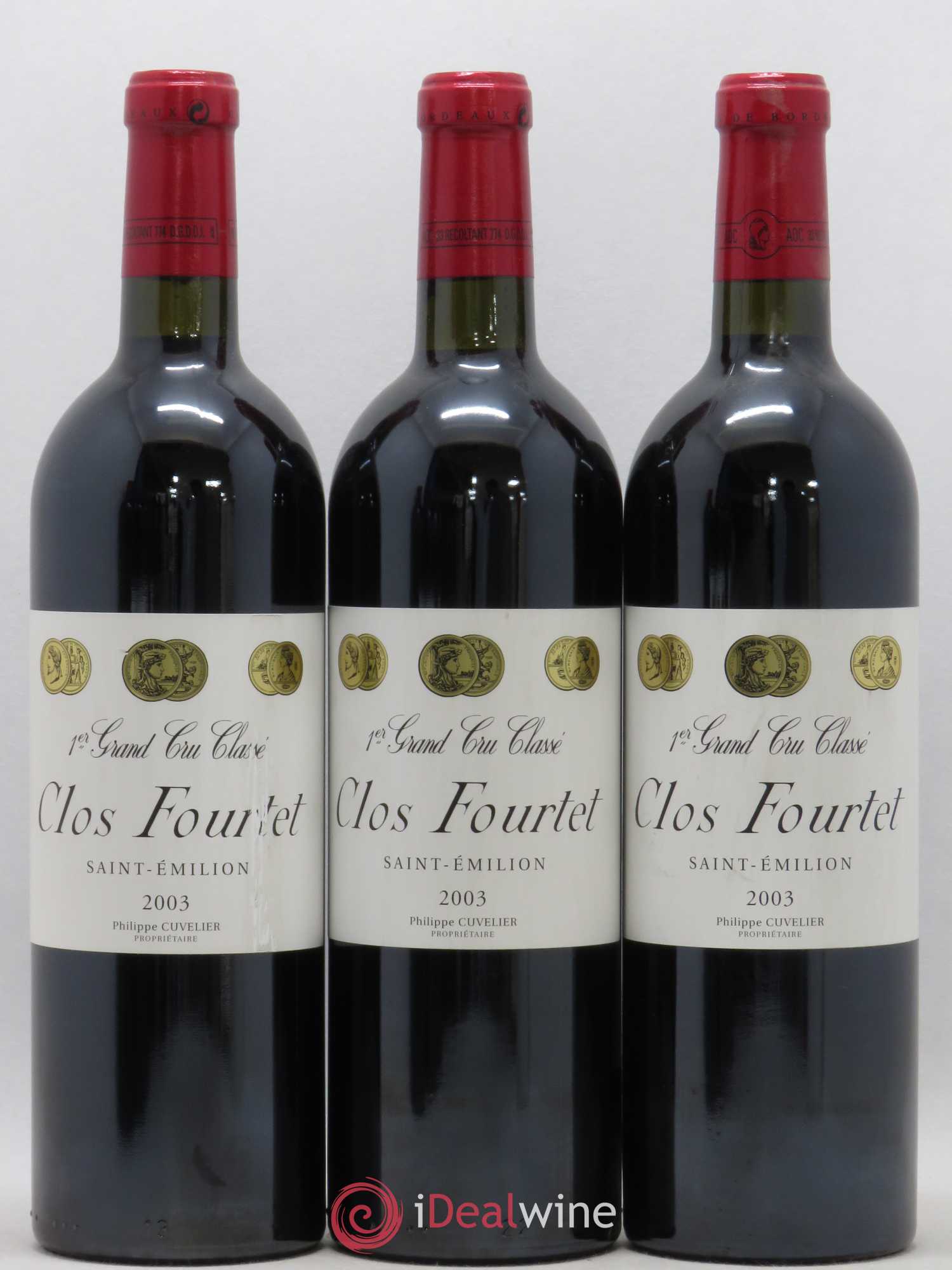 Clos Fourtet 1er Grand Cru Classé B (sans prix de réserve) 2003 - Lot de 6 bouteilles - 2