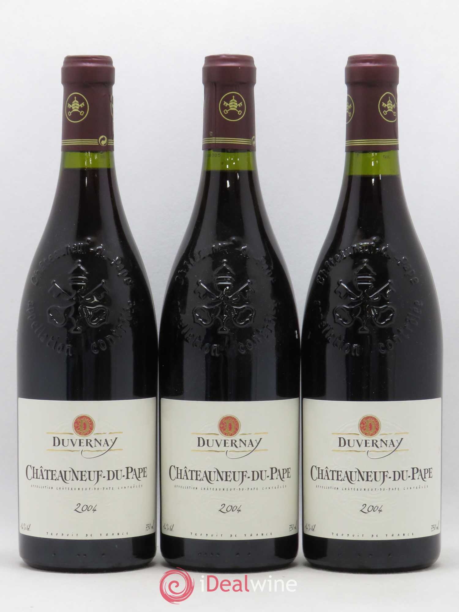 Châteauneuf-du-Pape Duvernay (sans prix de réserve) 2004 - Posten von 3 Flaschen - 0