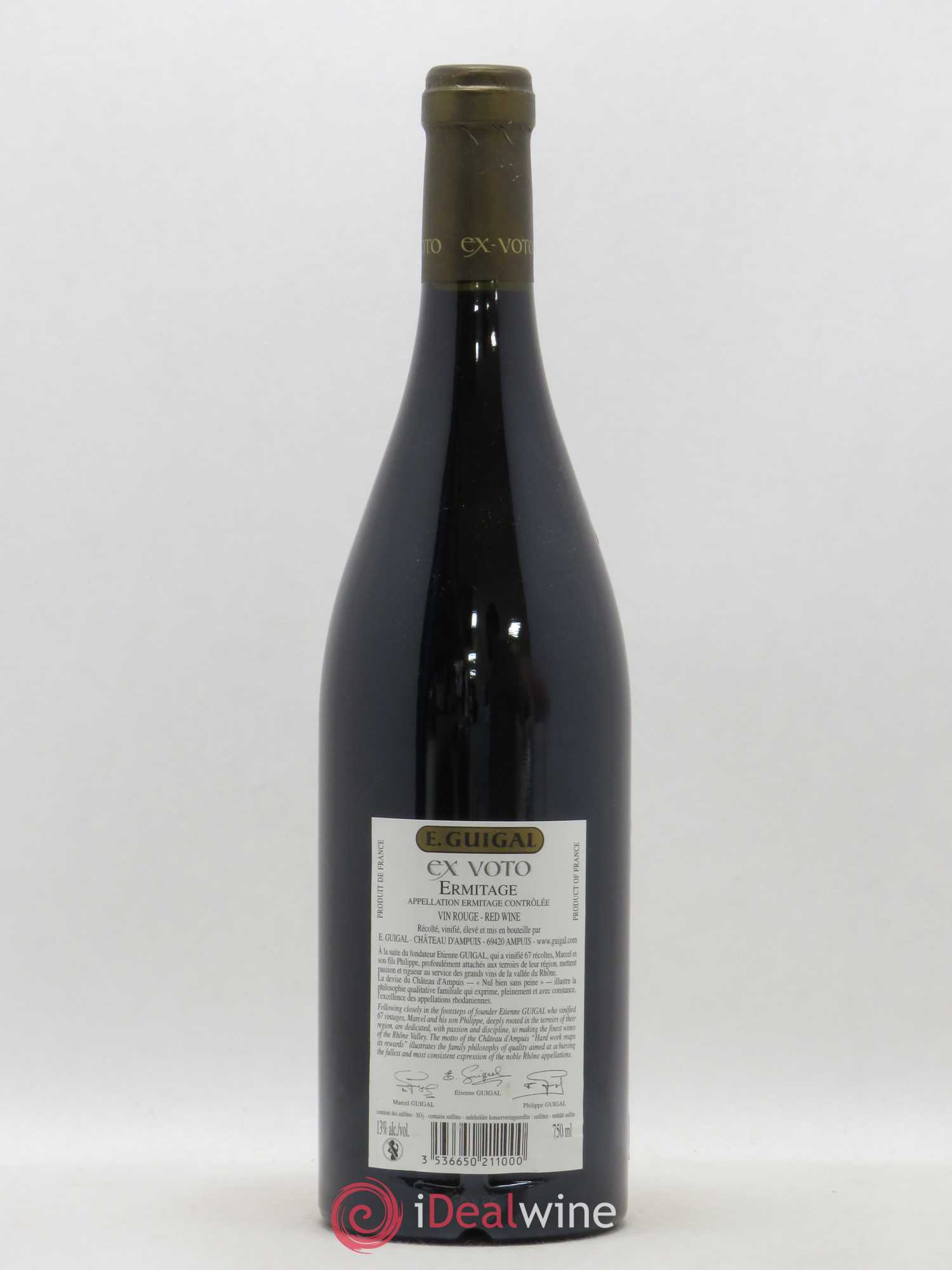 Ermitage Ex Voto Guigal (sans prix de réserve) 2005 - Lot de 1 bouteille - 1